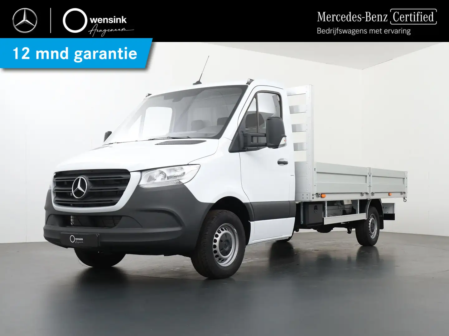 Mercedes-Benz Sprinter 317 CDI Automaat L3 Open Laadbak Pick-up | MBUX 7" Wit - 1