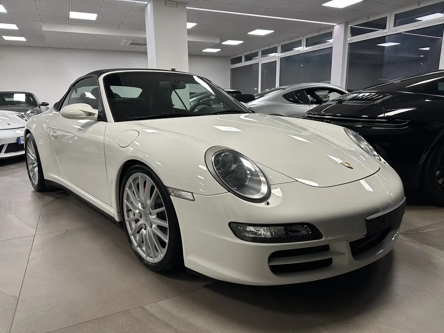 Porsche 997 911 Cabrio 3.8 Carrera 4S MANUALE SCARICO PASM Blanc - 1