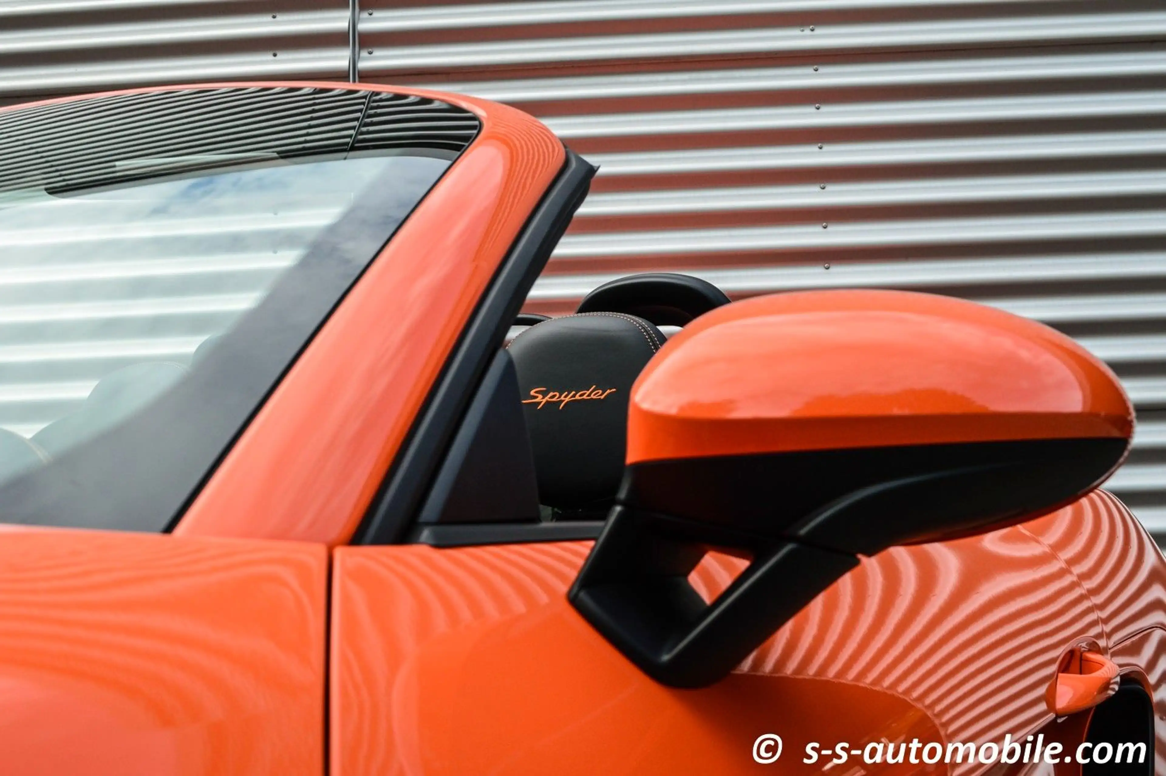 Porsche Boxster Spyder PTS Gulforange Vollschalen Carbon 1.Hand — photo 13