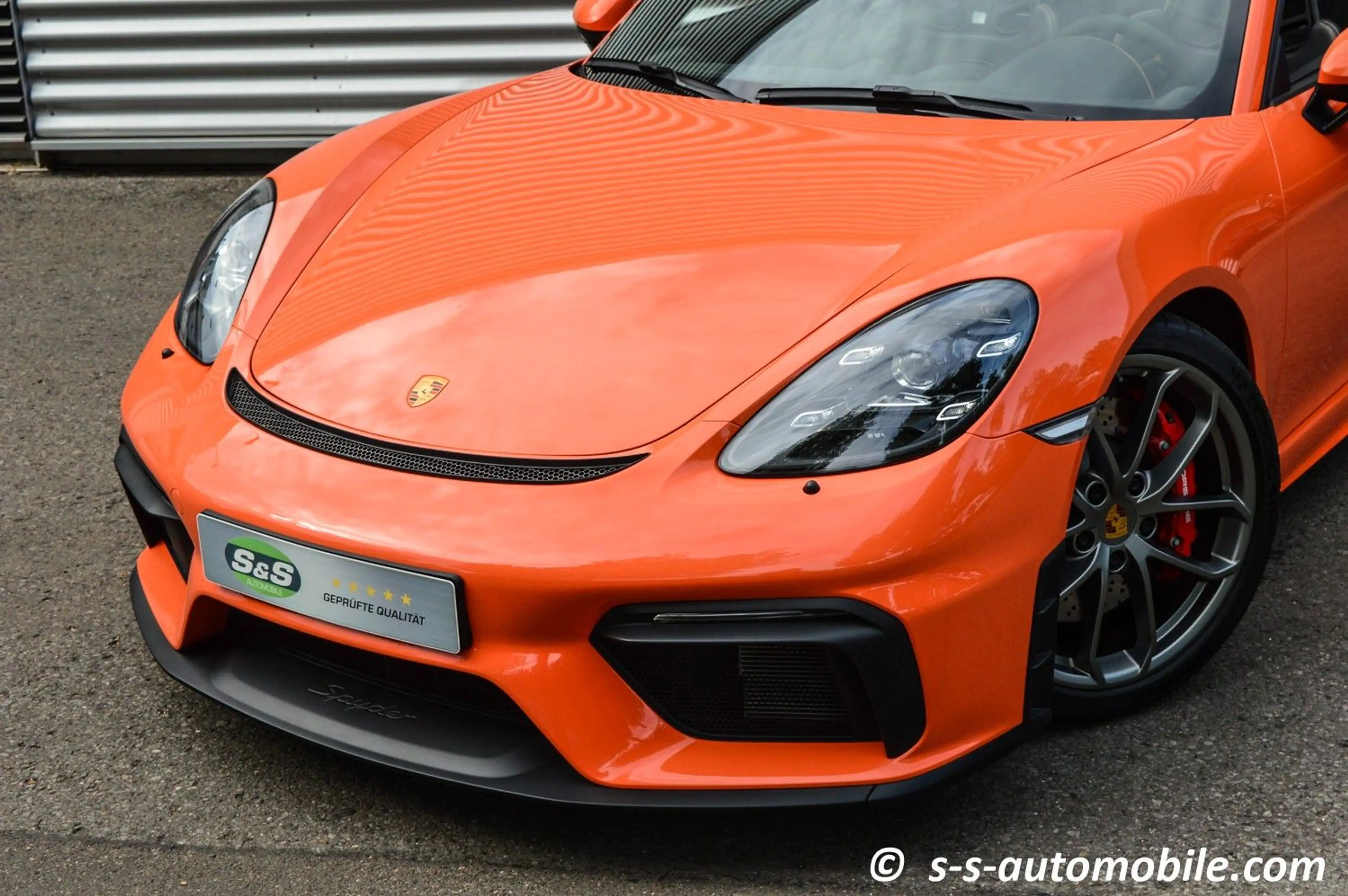 Porsche Boxster Spyder PTS Gulforange Vollschalen Carbon 1.Hand — photo 2