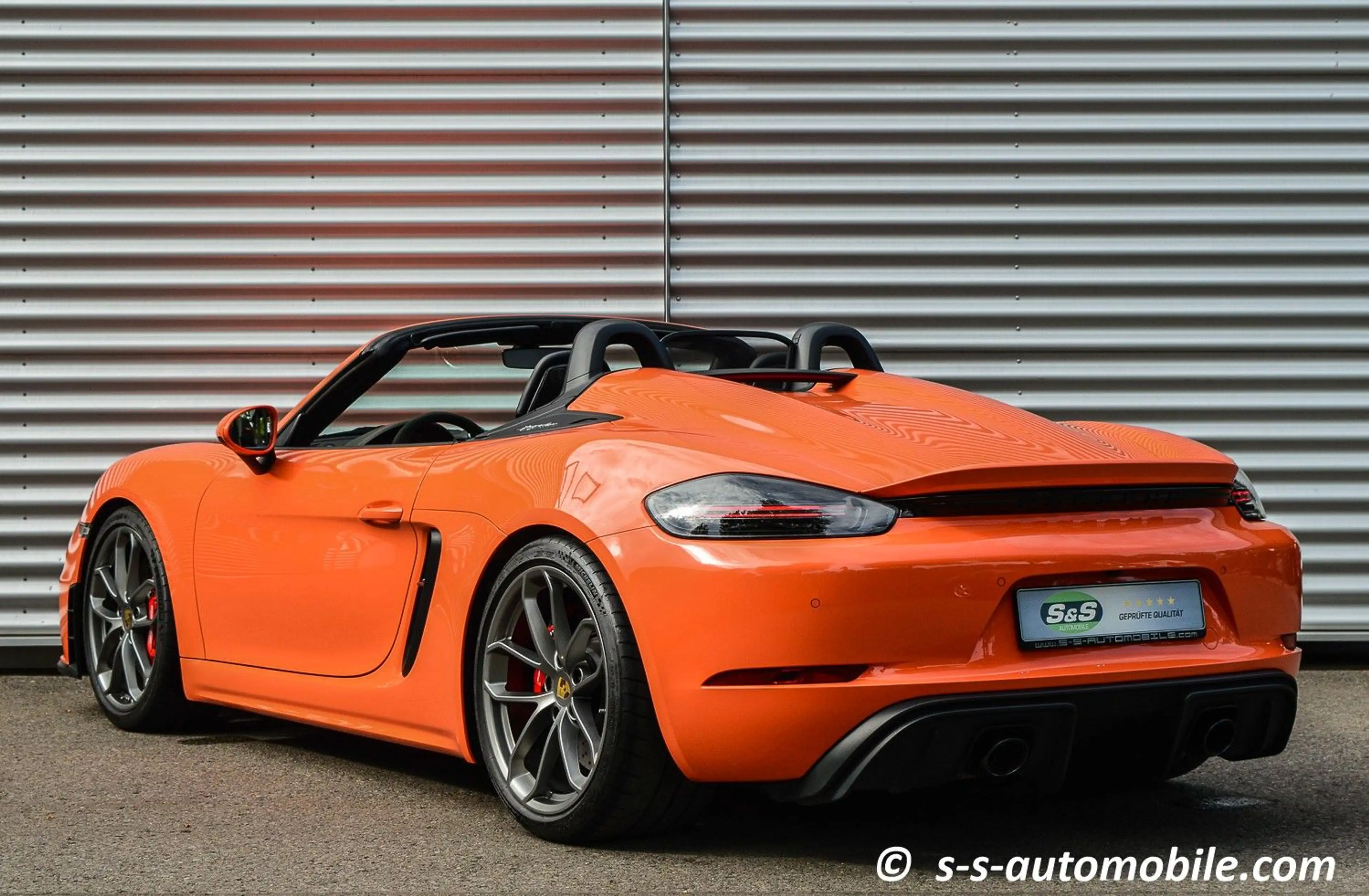 Porsche Boxster Spyder PTS Gulforange Vollschalen Carbon 1.Hand — photo 5
