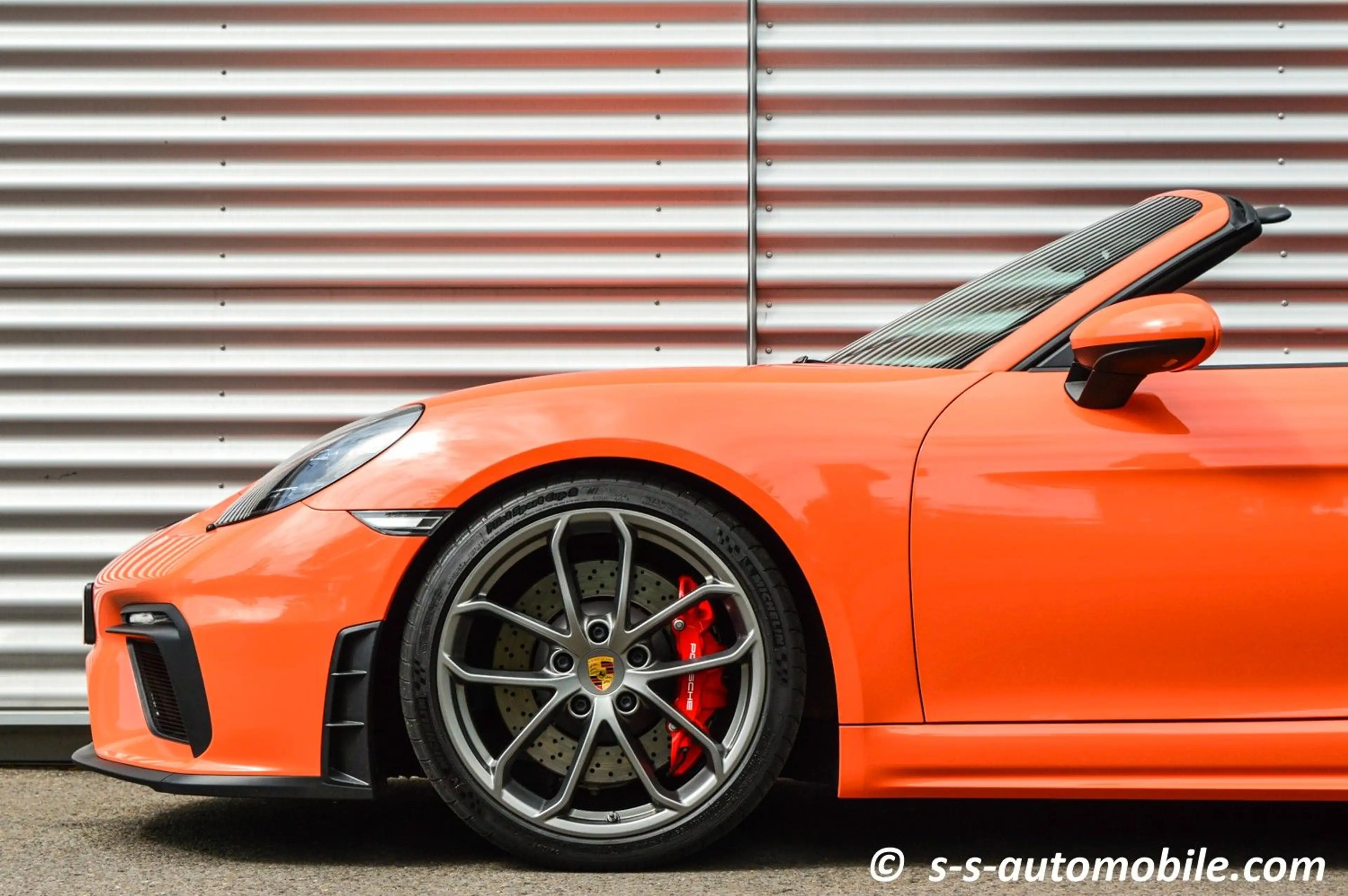 Porsche Boxster Spyder PTS Gulforange Vollschalen Carbon 1.Hand — photo 4