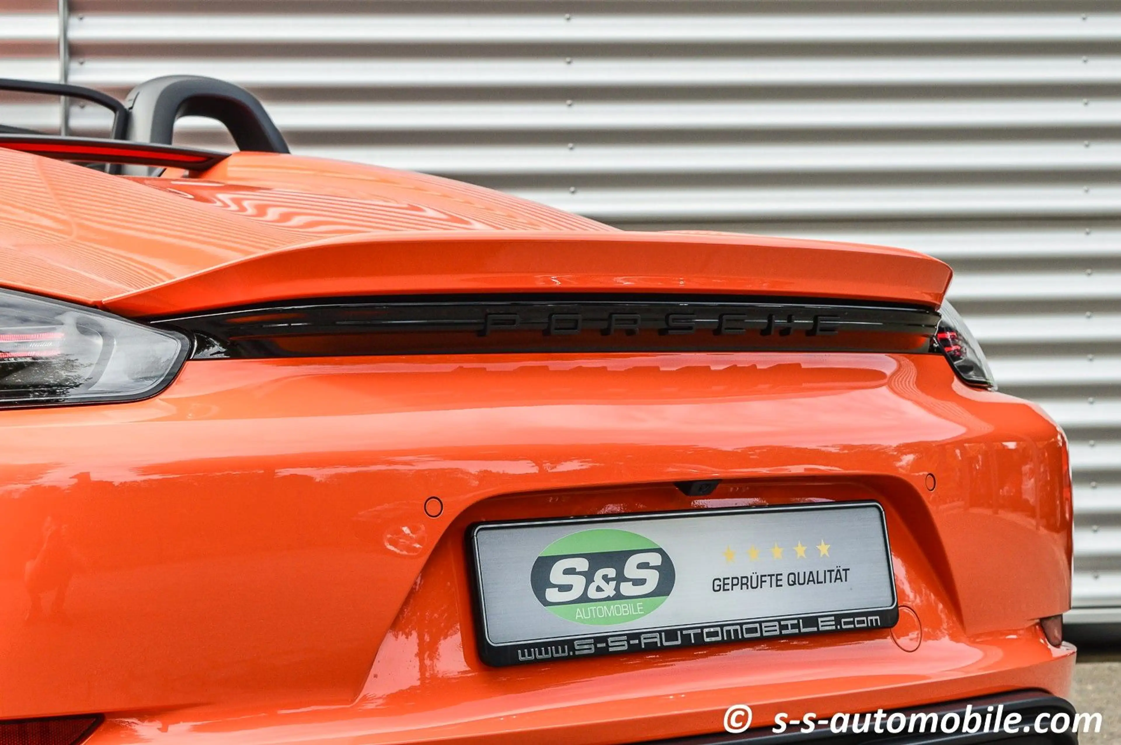 Porsche Boxster Spyder PTS Gulforange Vollschalen Carbon 1.Hand — photo 6