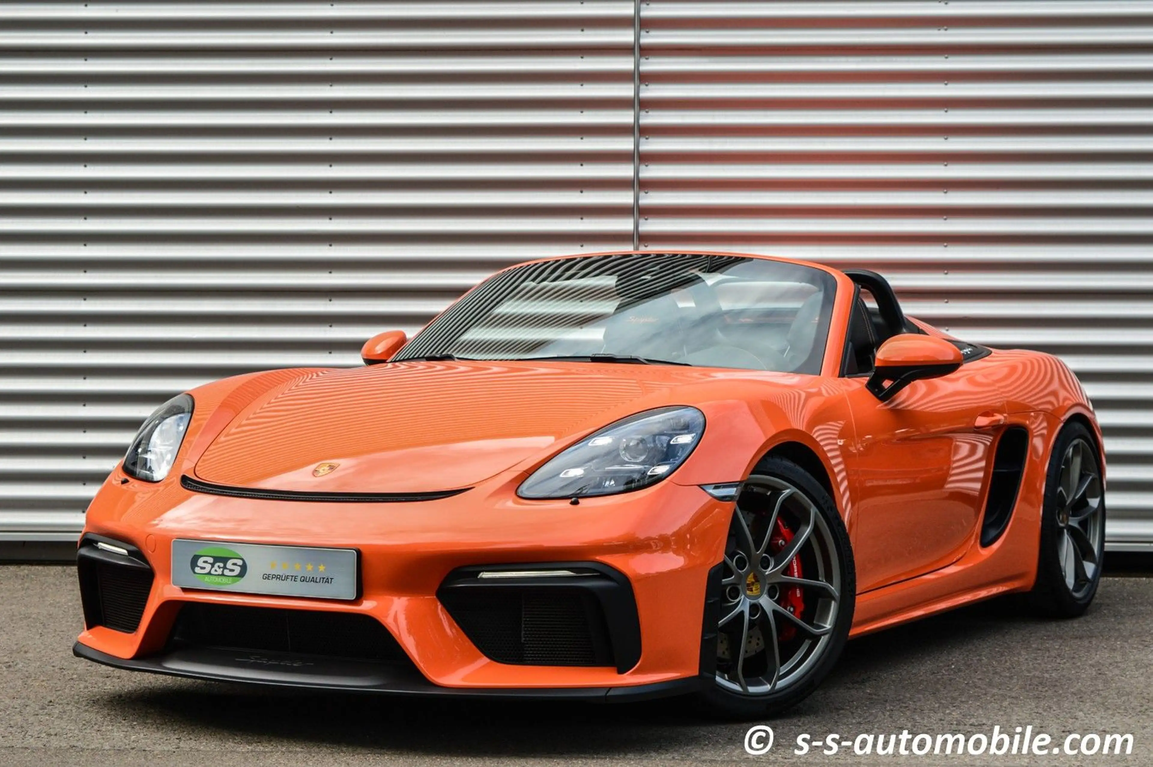 Porsche Boxster Spyder PTS Gulforange Vollschalen Carbon 1.Hand