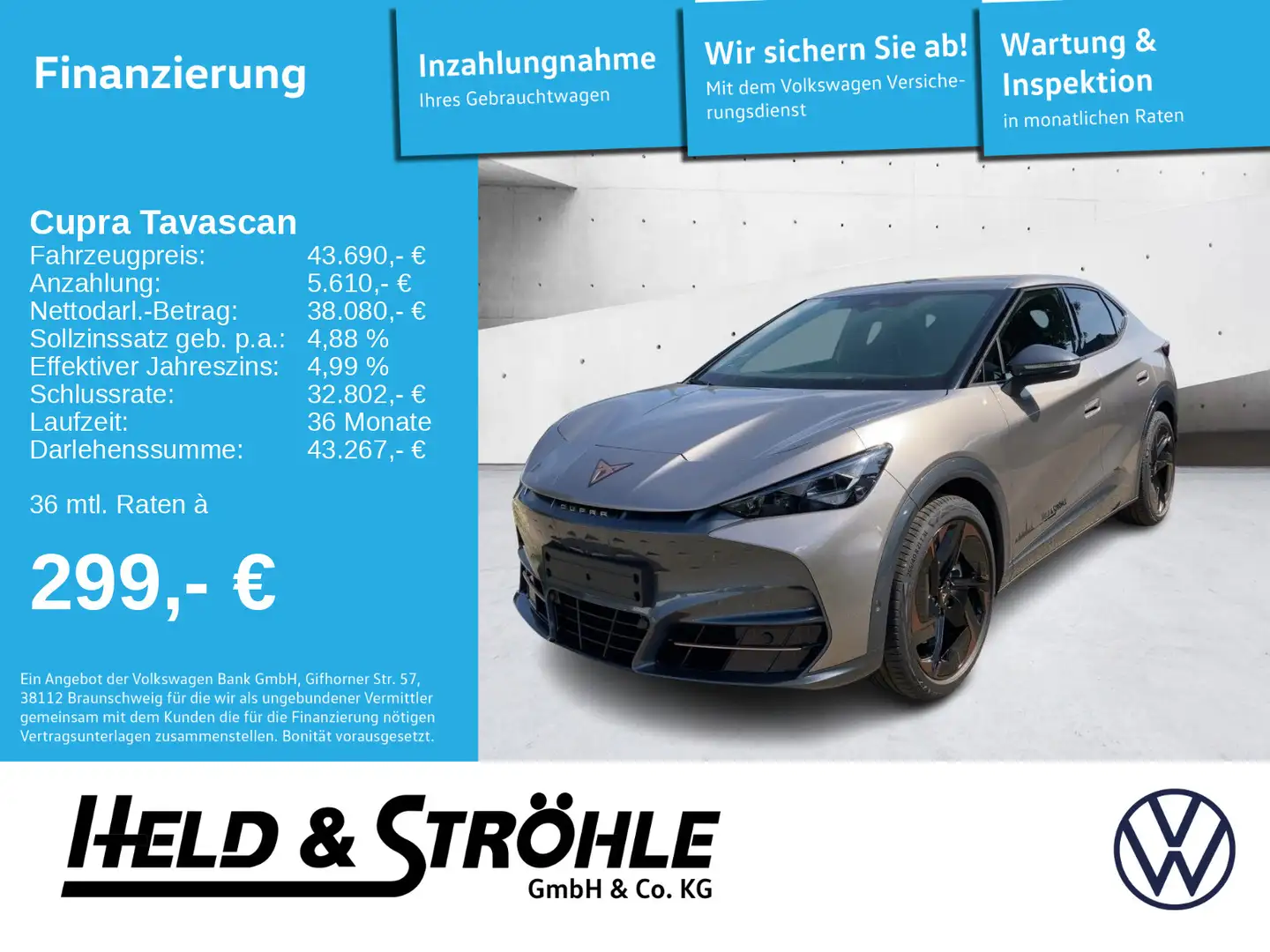 CUPRA Tavascan VZ 4Drive 250 kW 77kWh ADRENALINE WÄPU Braun - 1