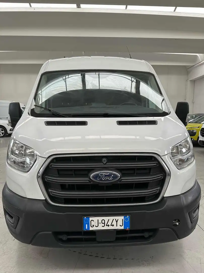 Ford TRANSIT 350 2.0TDCi EB MHEV  PM-TM Furgone Blanc - 2