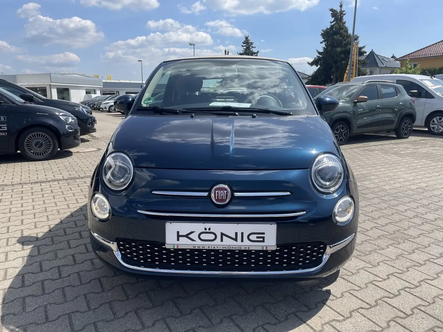 Fiat 500C Cabrio Dolcevita Klima*PDC*Carplay Blauw - 2