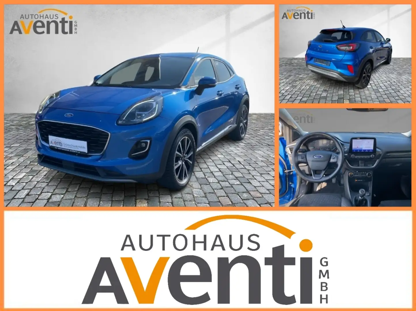 Ford Puma Titanium LED*Navi*PDC*Lane Asssist*Apple*SHZ Blauw - 1