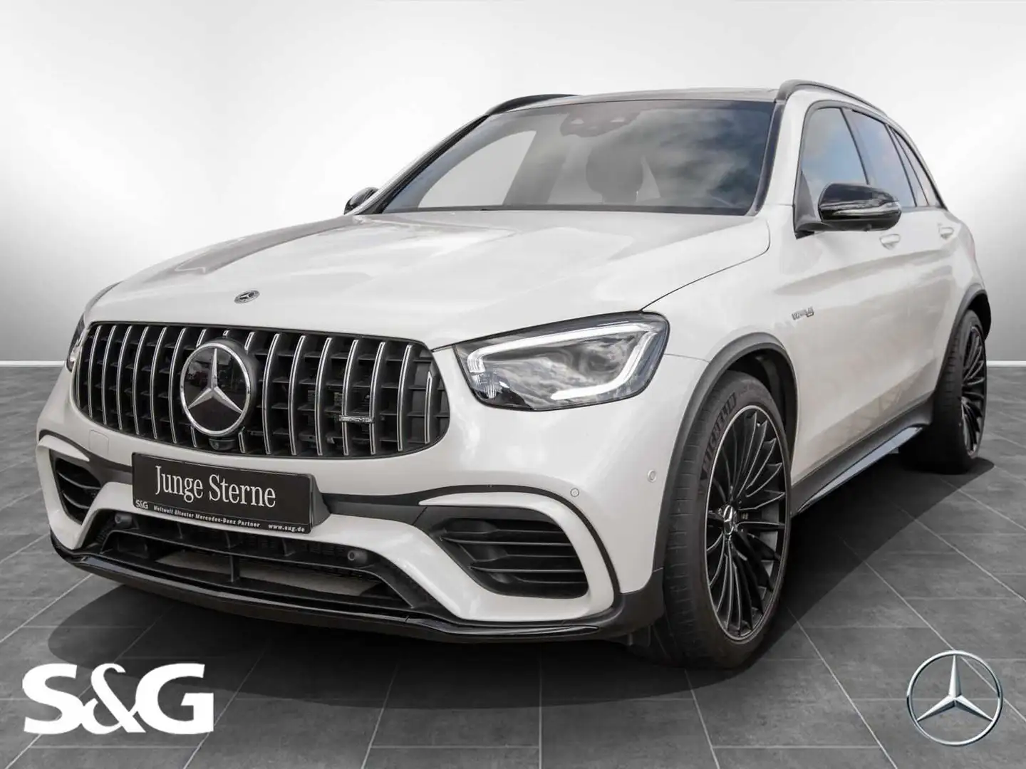 Mercedes-Benz GLC 63 AMG 4M+ Night+360°+Pano+AHK+21+Sitzhzg Weiß - 1