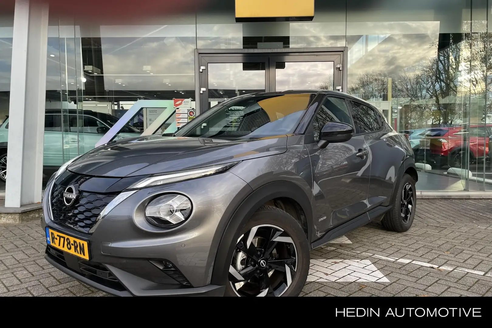 Nissan Juke 1.6 Hybrid N-Connecta | 1e eig. | Nav | Lm velgen Gris - 1
