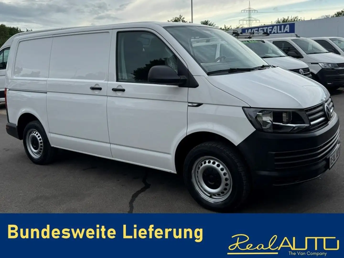 Volkswagen T6 Transporter Kasten 2.0TDI Klima*AHK*1. Hand Blanco - 1