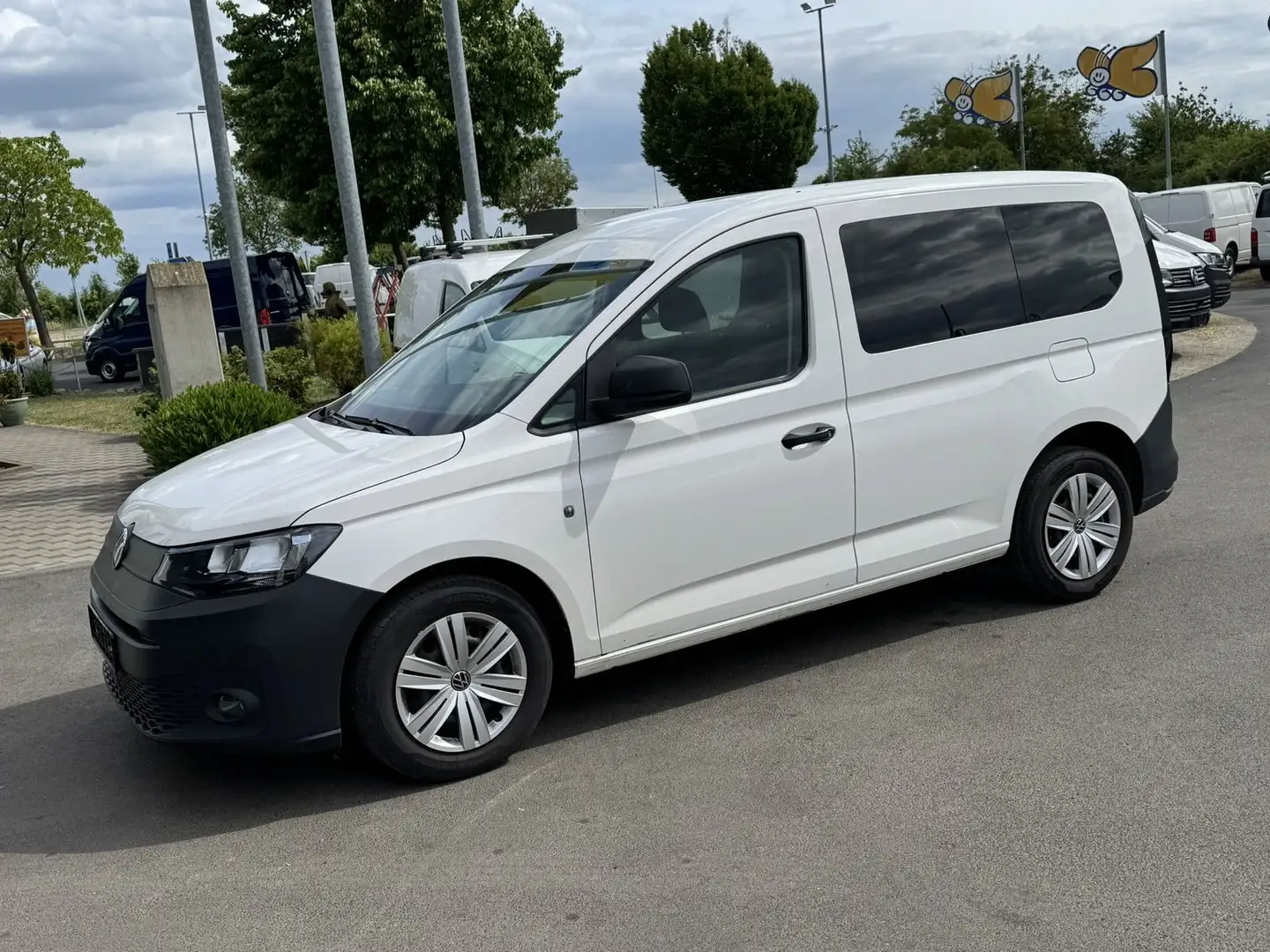 Volkswagen Caddy Kombi 2.0TDI Tempomat*Klima*Flügeltür Wit - 2