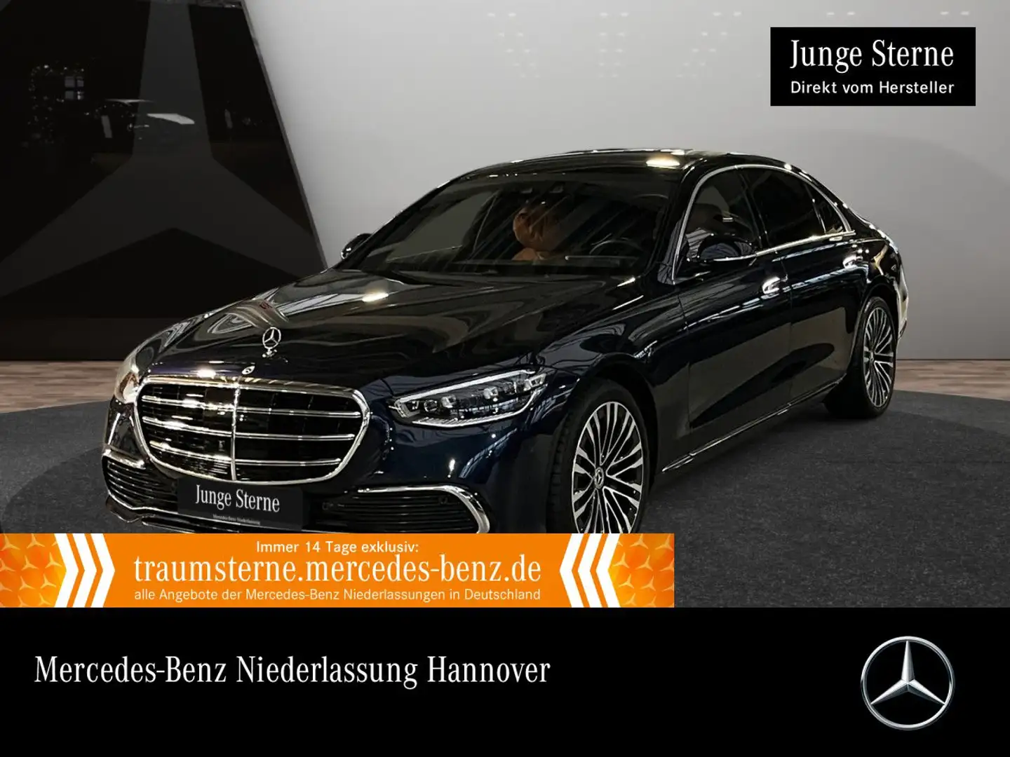 Mercedes-Benz S 600 S 580 L 4M PANO+360+DIGITAL-L+BURMESTER3D+STHZG Blau - 1