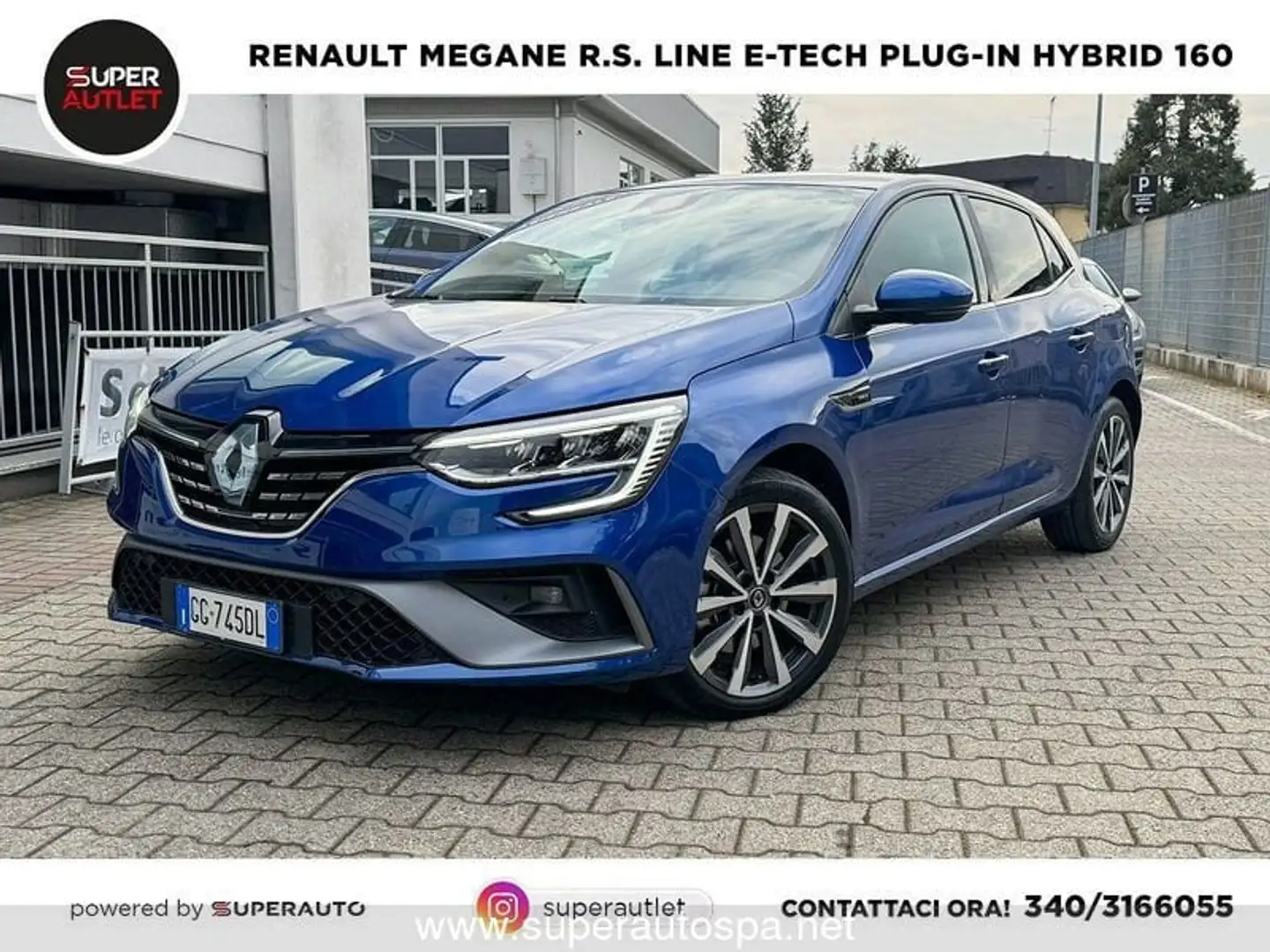 Renault Megane NUOVA MEGANE BERLINA R.S. LINE E-TECH Plug-In Hyb Kék - 1