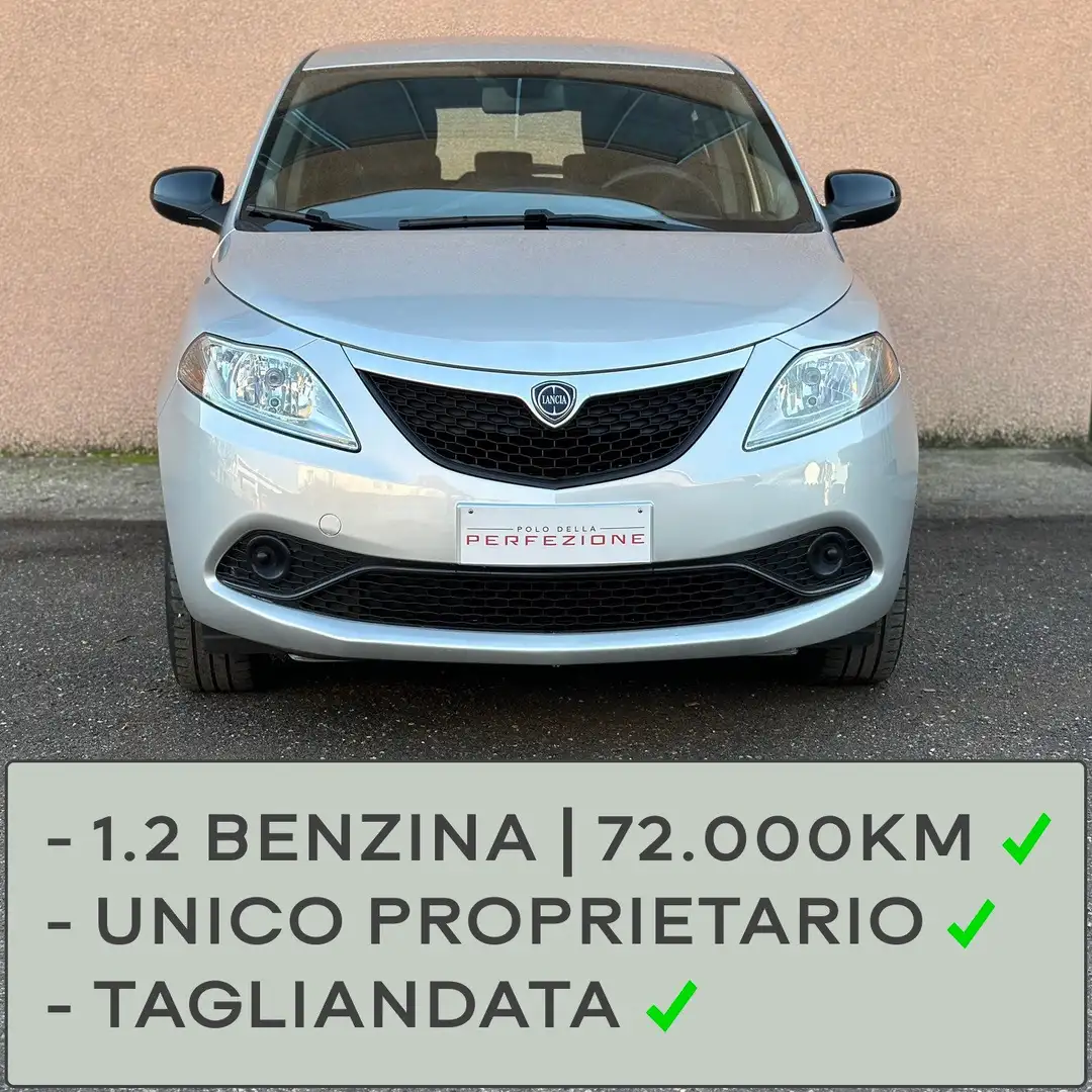 Lancia Ypsilon 1.2, 72.000km, Unico Proprietario, Tagiandata Argento - 1