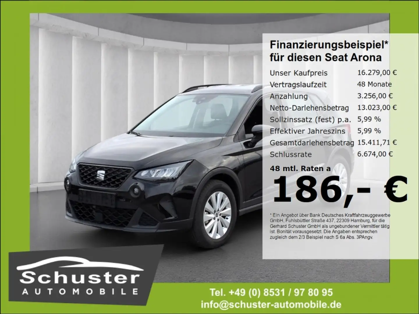 SEAT Arona Style 1.0TSI*LED Tempo digCockp Full-Link Schwarz - 1