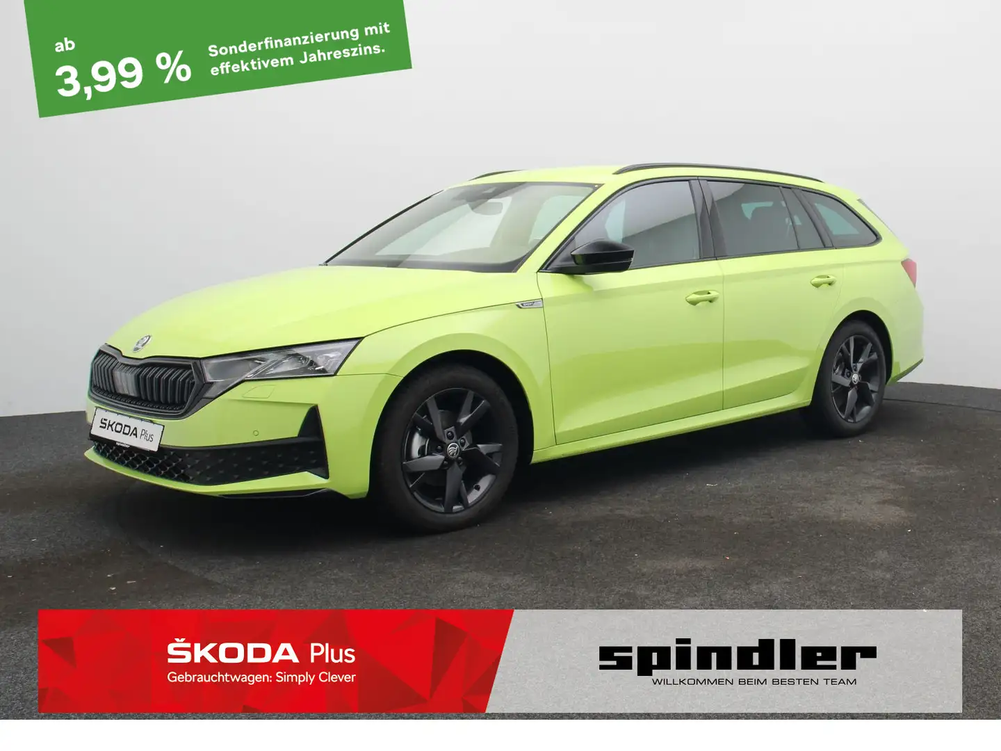 Skoda Octavia Combi Sportline 2.0 TDI DSG/ Matrix, PDC Grün - 1
