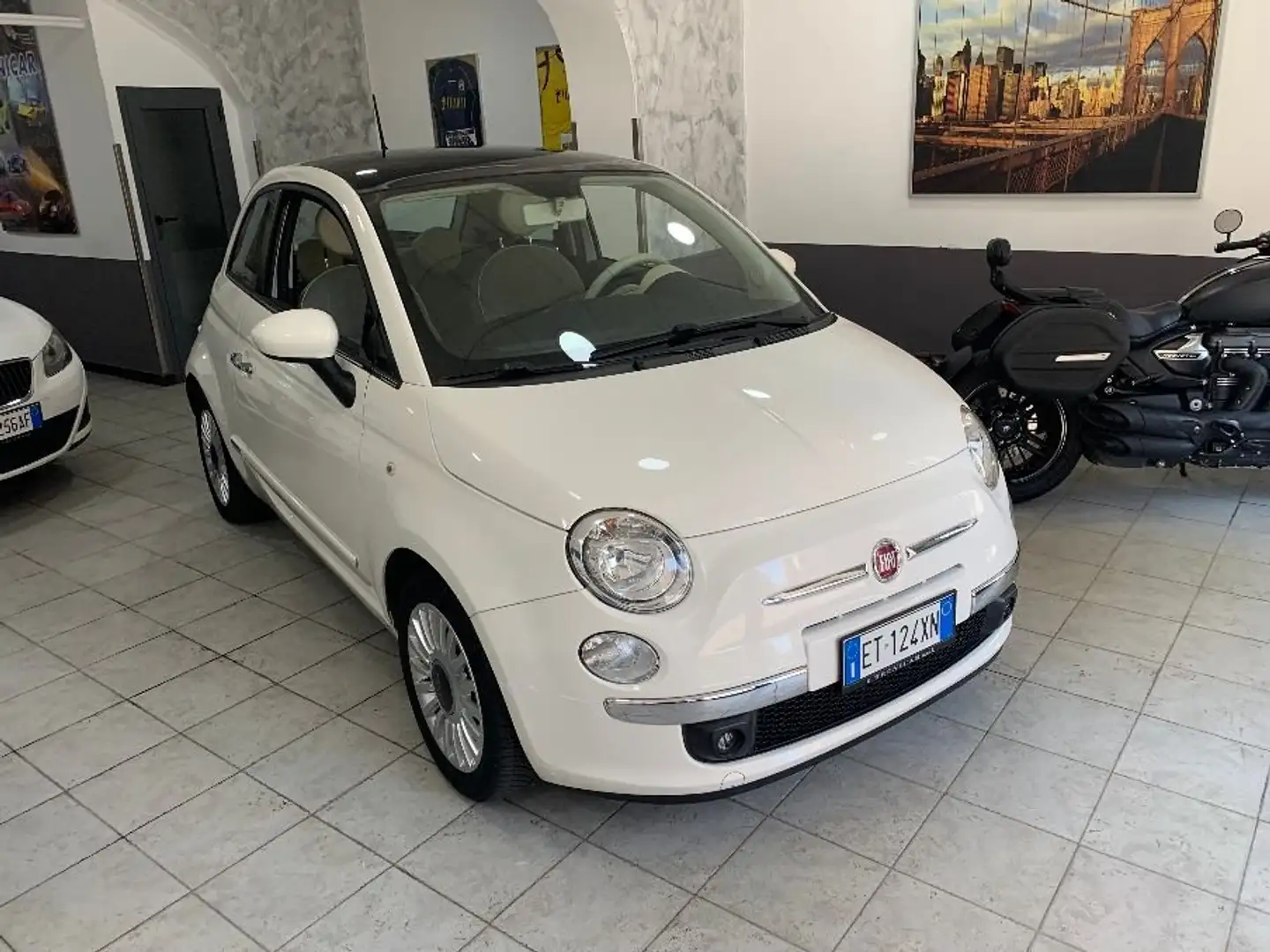 Fiat 500 500 1.2 Lounge 69cv - OK NEOPATENTATI Weiß - 2