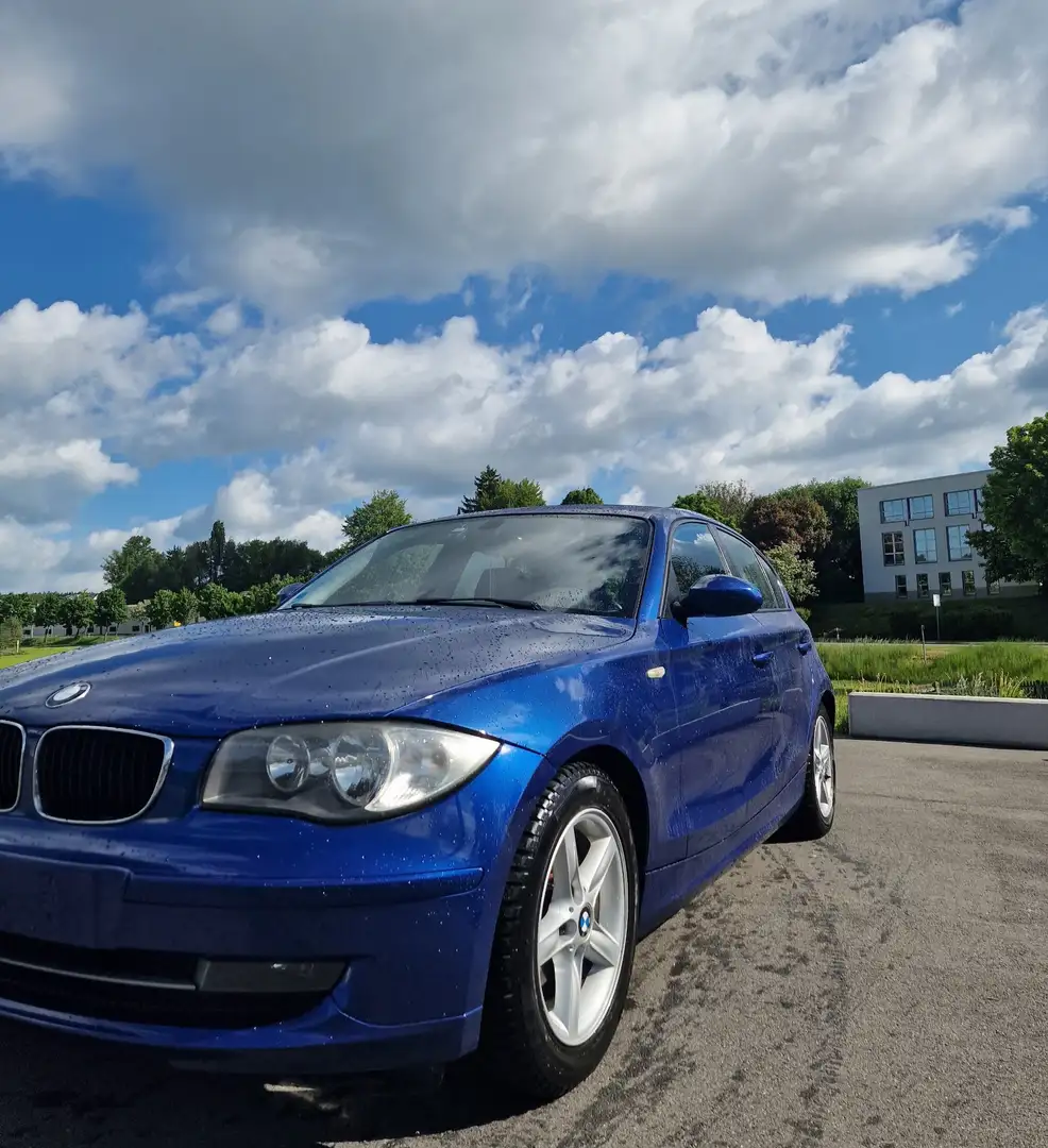BMW 116 TÜV neu, Klima, SHZ, 8Fach bereift Blau - 1