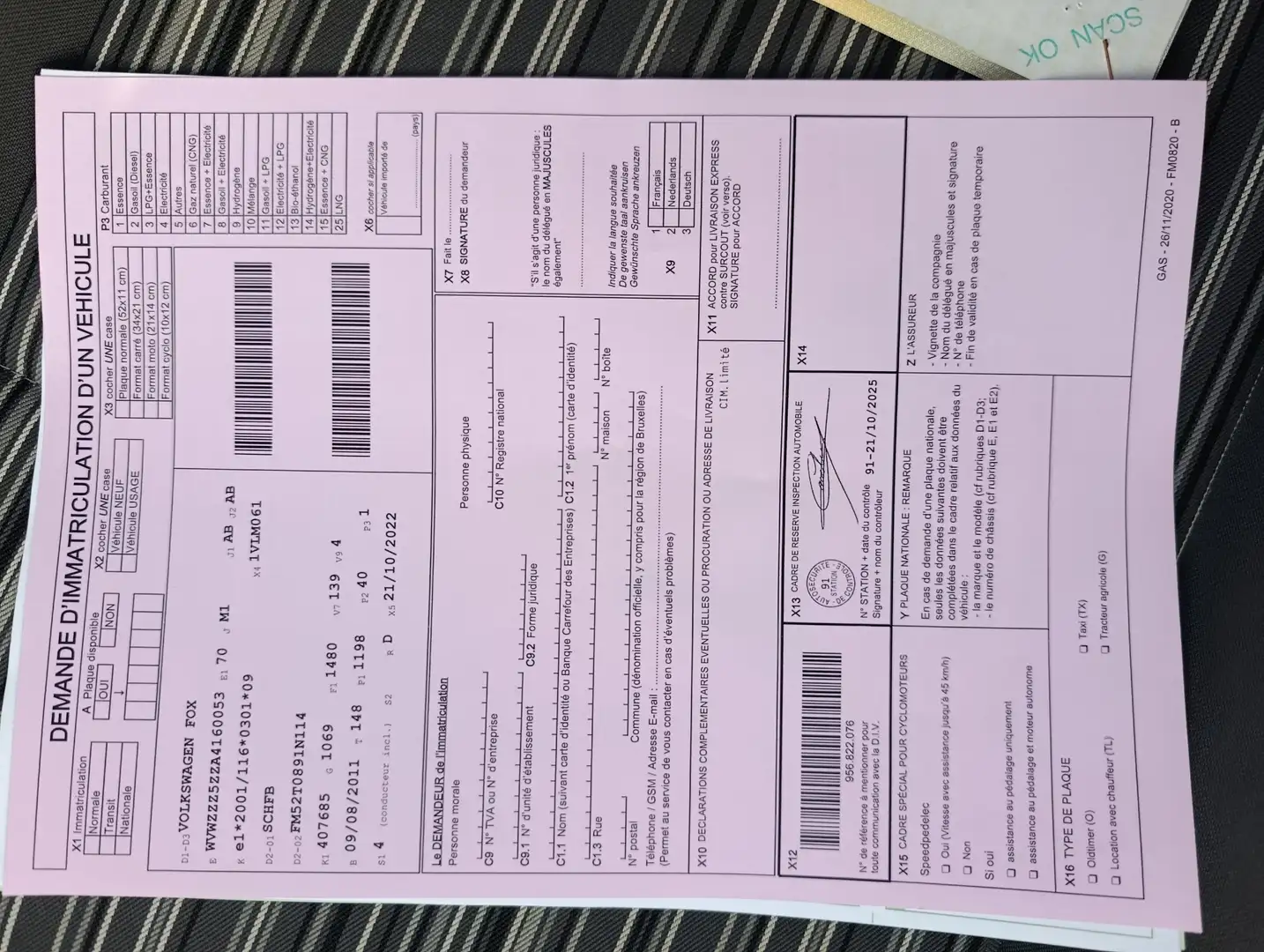 Volkswagen Fox Fox 1.2i Fiction prête à immatriculer Gris - 2