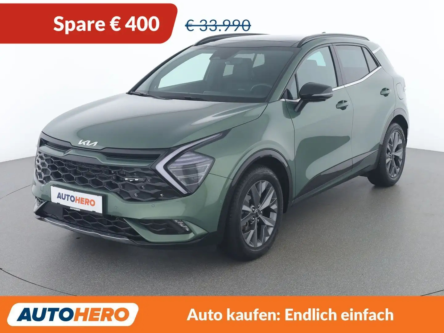 Kia Sportage 1.6 Hybrid GT-Line 4WD Grün - 1