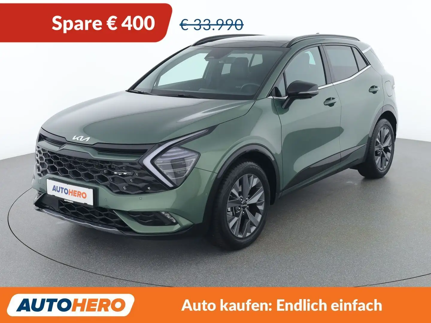Kia Sportage 1.6 Hybrid GT-Line 4WD Grün - 1