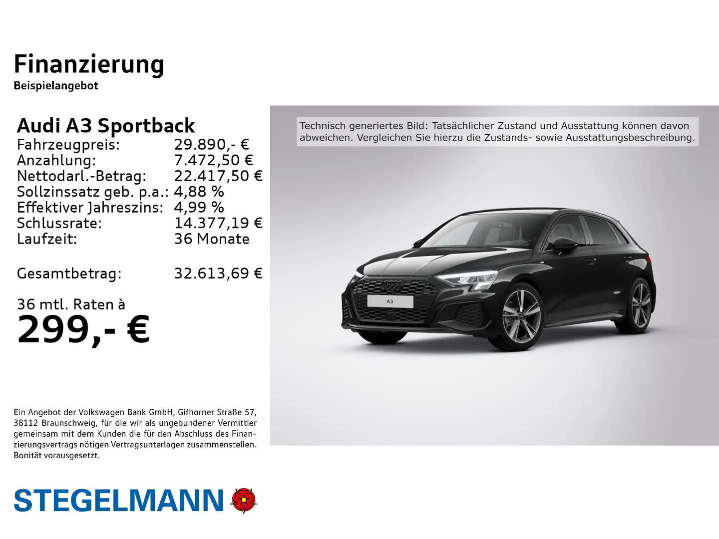 Audi A3 35 TDI S-tronic S-Line *LED*Navi*AC Noir - 2