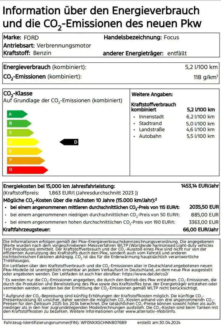 Ford Focus Titanium Style, Winter-Paket, get. Scheiben Blanc - 2