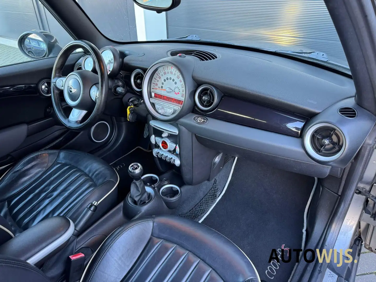 MINI Cooper S Cabrio Mini 1.6 Chili|XENON|174PK|Union JACK|LEDER|NL AUT Gris - 2