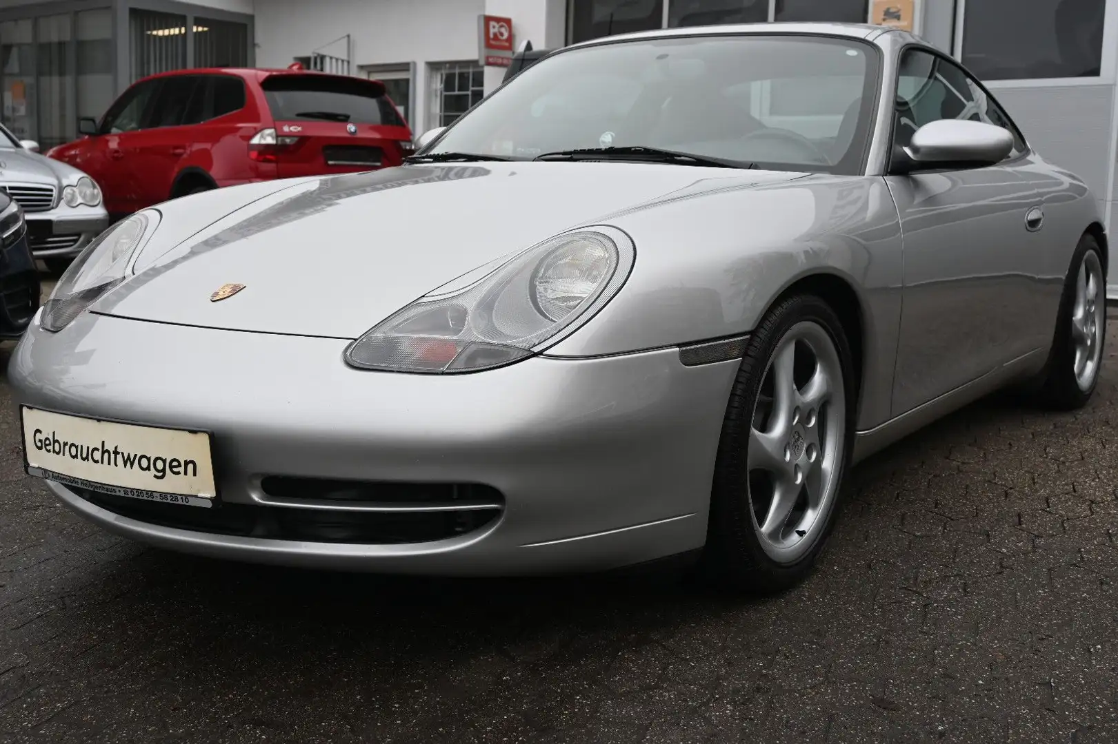 Porsche 996 Carrera Coupe*Neuwertiger Zustand*scheckheft Ezüst - 1