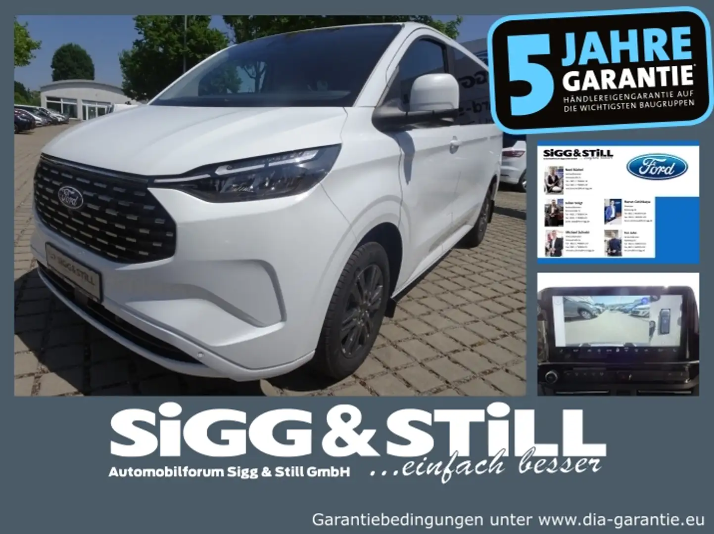 Ford Tourneo Custom Titanium 340 L1 PHEV NAVI*360°*ACC* Blanc - 1