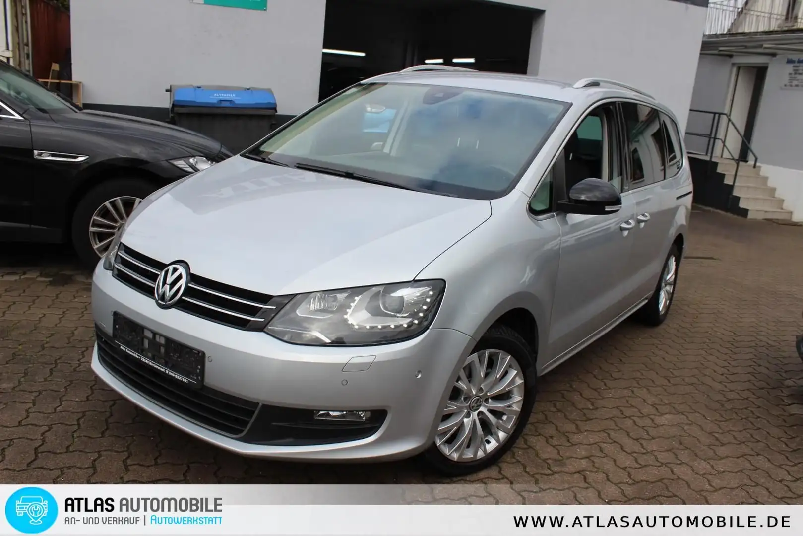 Volkswagen Sharan Style BMT 2,0 TDI DSG Bi-Xenon=Navi=Regen Silber - 1