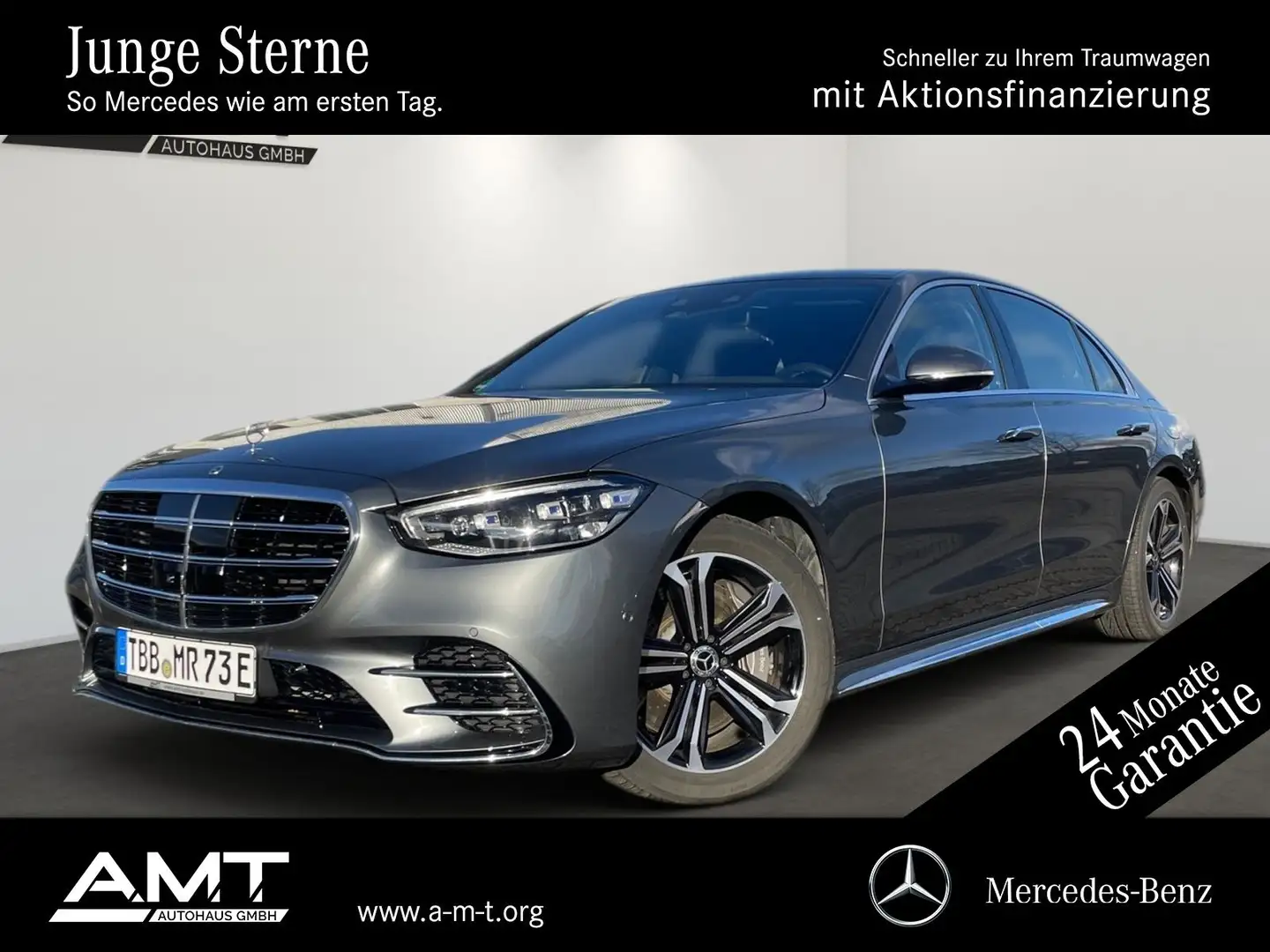 Mercedes-Benz S 580 e 4M lang AMG+Exclusiv+HA-Lenk+Head-up+4D Grau - 1