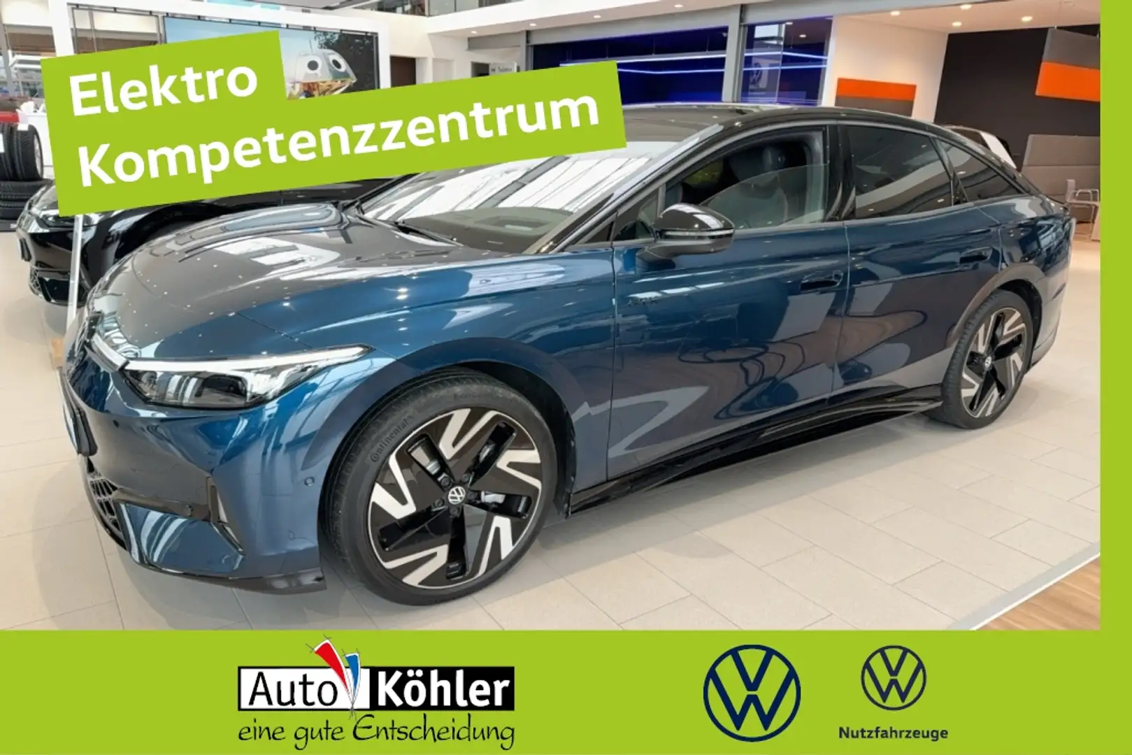 Volkswagen ID.7 GTX Matrix/CCS/CarPlay/ACC/AHK/LED/HUD/Navi Blau - 1