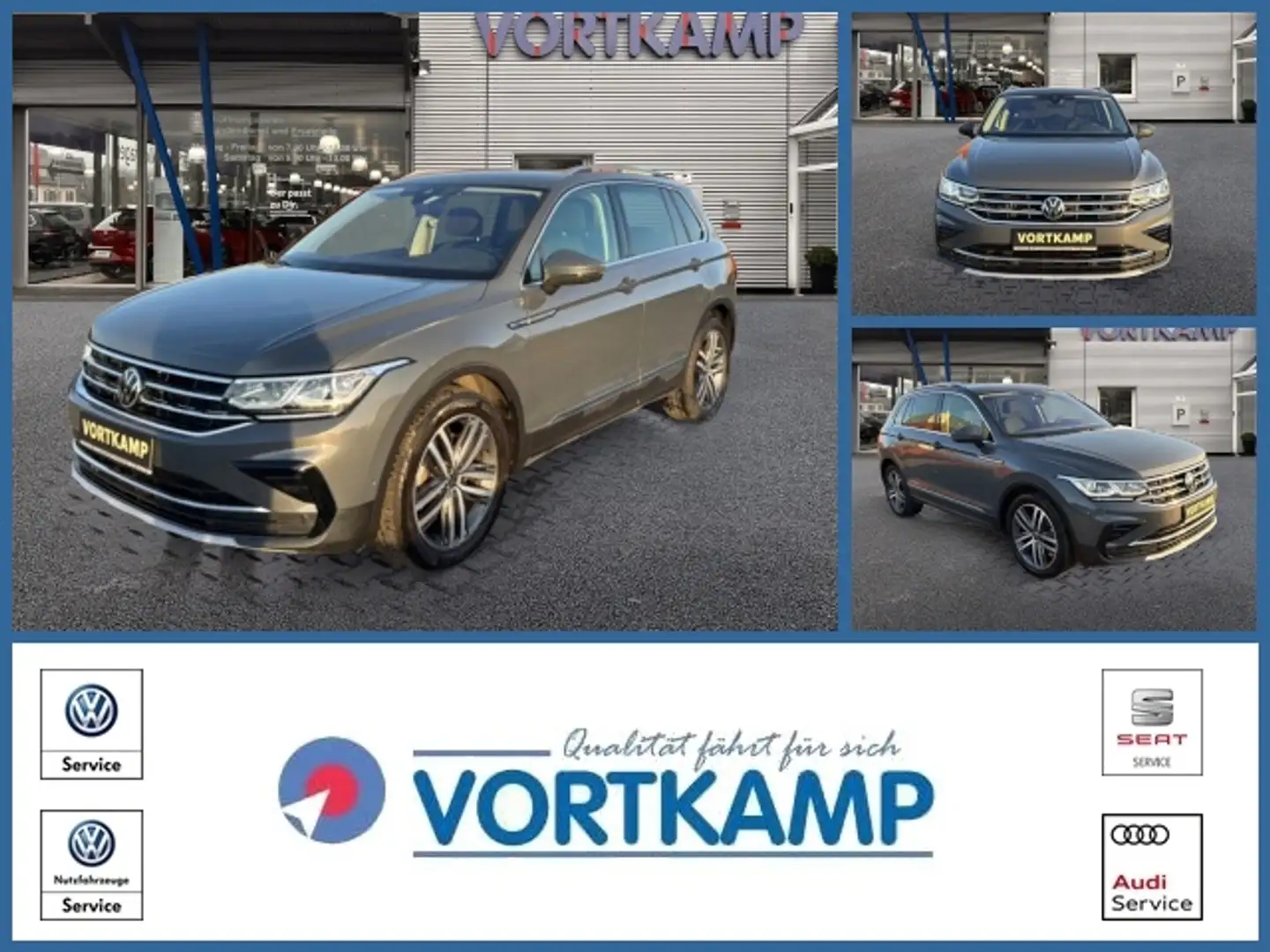 Volkswagen Tiguan Elegance 2.0 TDI DSG 4Motion IQ-Light AHK Grau - 1