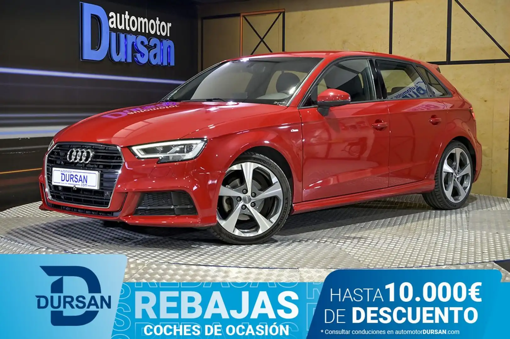 Audi A3 Sportback 1.4 TFSI Cod Ultra S Line ed. S-T 110kW Rojo - 1