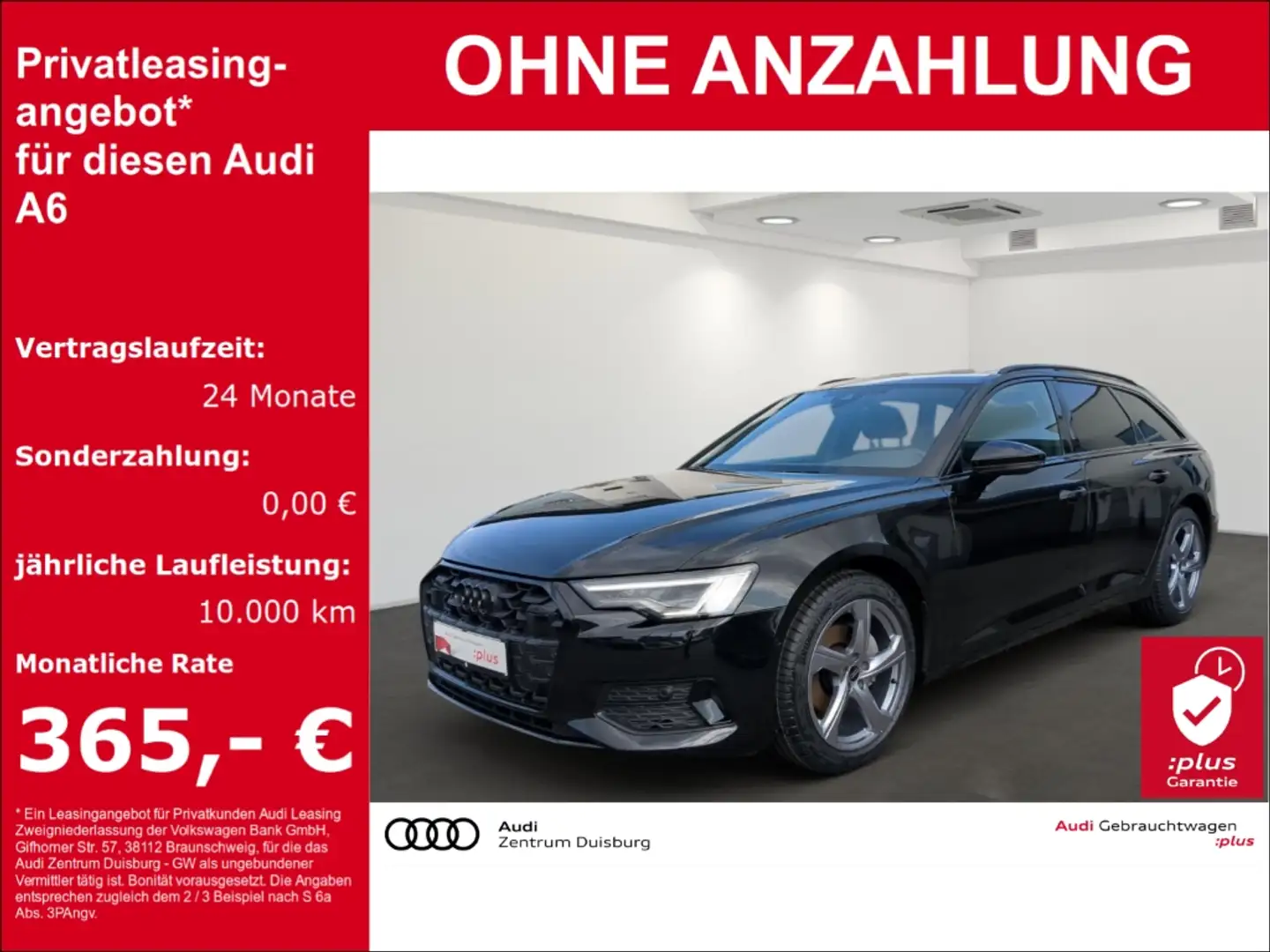 Audi A6 Avant 35 TDI advanced Zwart - 1