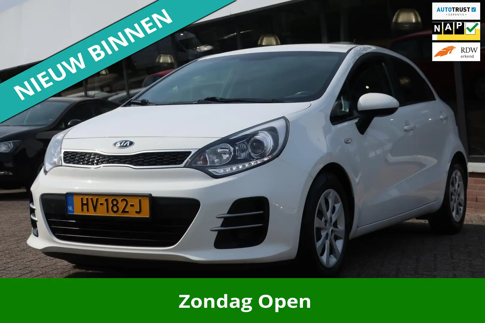 Kia Rio 1.2 CVVT DynamicLine 2e EIG_LED_AIRCO_DOH_NAP. Blanc - 1