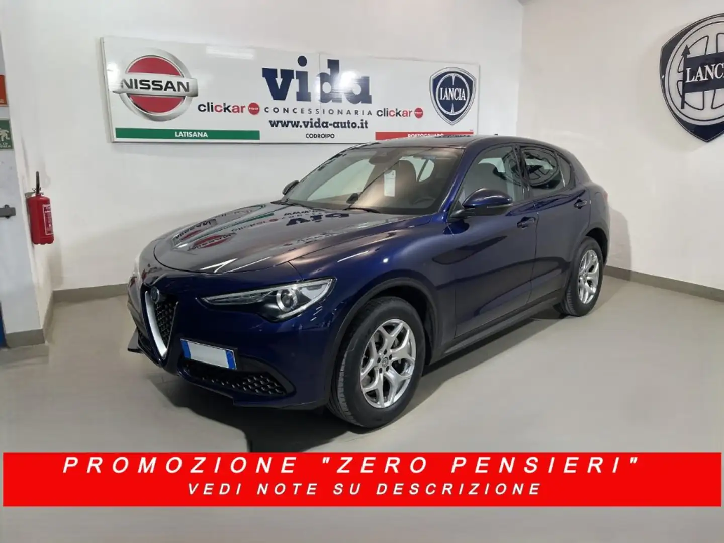 Alfa Romeo Stelvio 2.2 Turbodiesel 190 CV AT8 Q4 + 3000 OPT!!! Bleu - 1