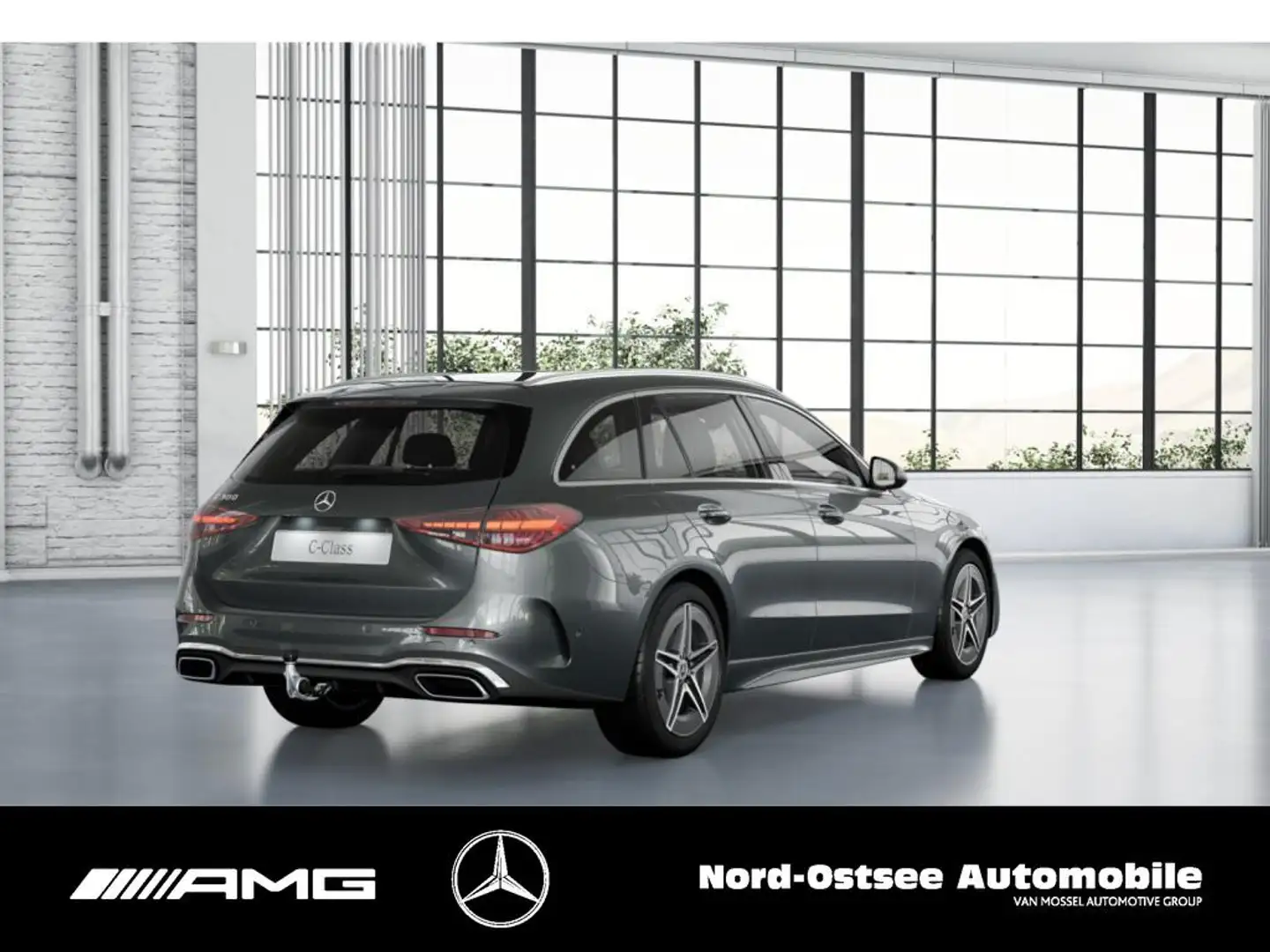 Mercedes-Benz C 300 T AMG MBUX LED SHZ KLIMA KEYLESS-GO Grau - 2