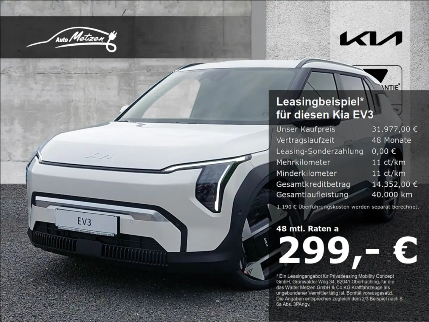 Kia EV3 58,3-kWh MY26 Air Winter-Paket WP Navi Apps Weiß - 1