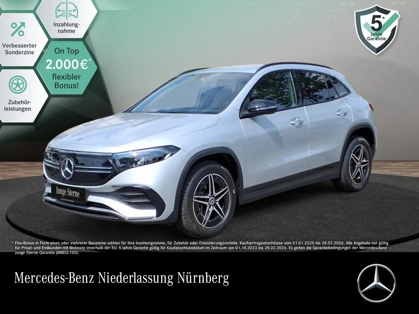 Mercedes-Benz EQA 300 4M AMG+NIGHT+PLUS-PAKET+KAMERA+KEYLESS Argent - 1