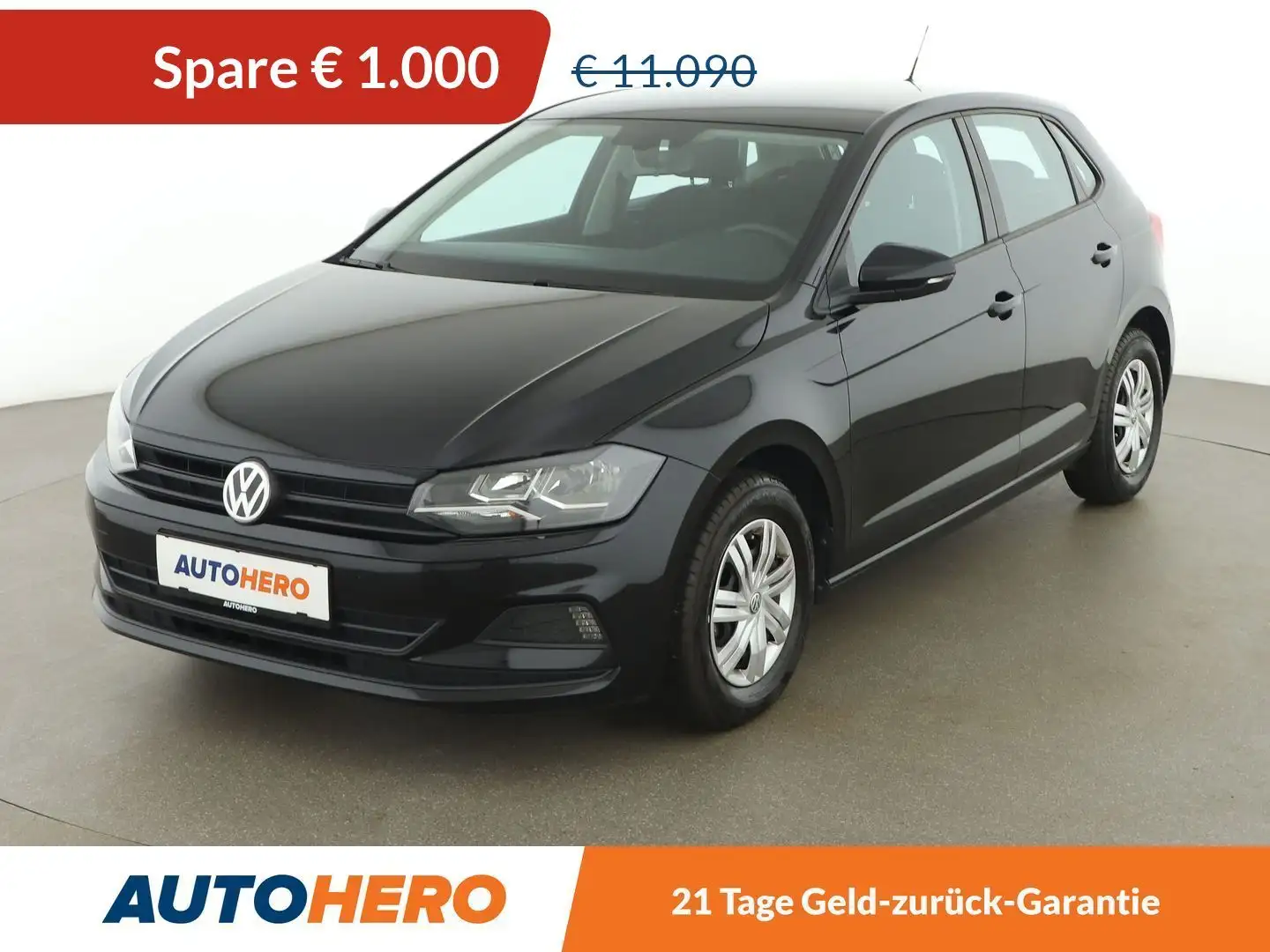 Volkswagen Polo 1.0*LIMITER*KLIMA*GARANTIE* Schwarz - 1