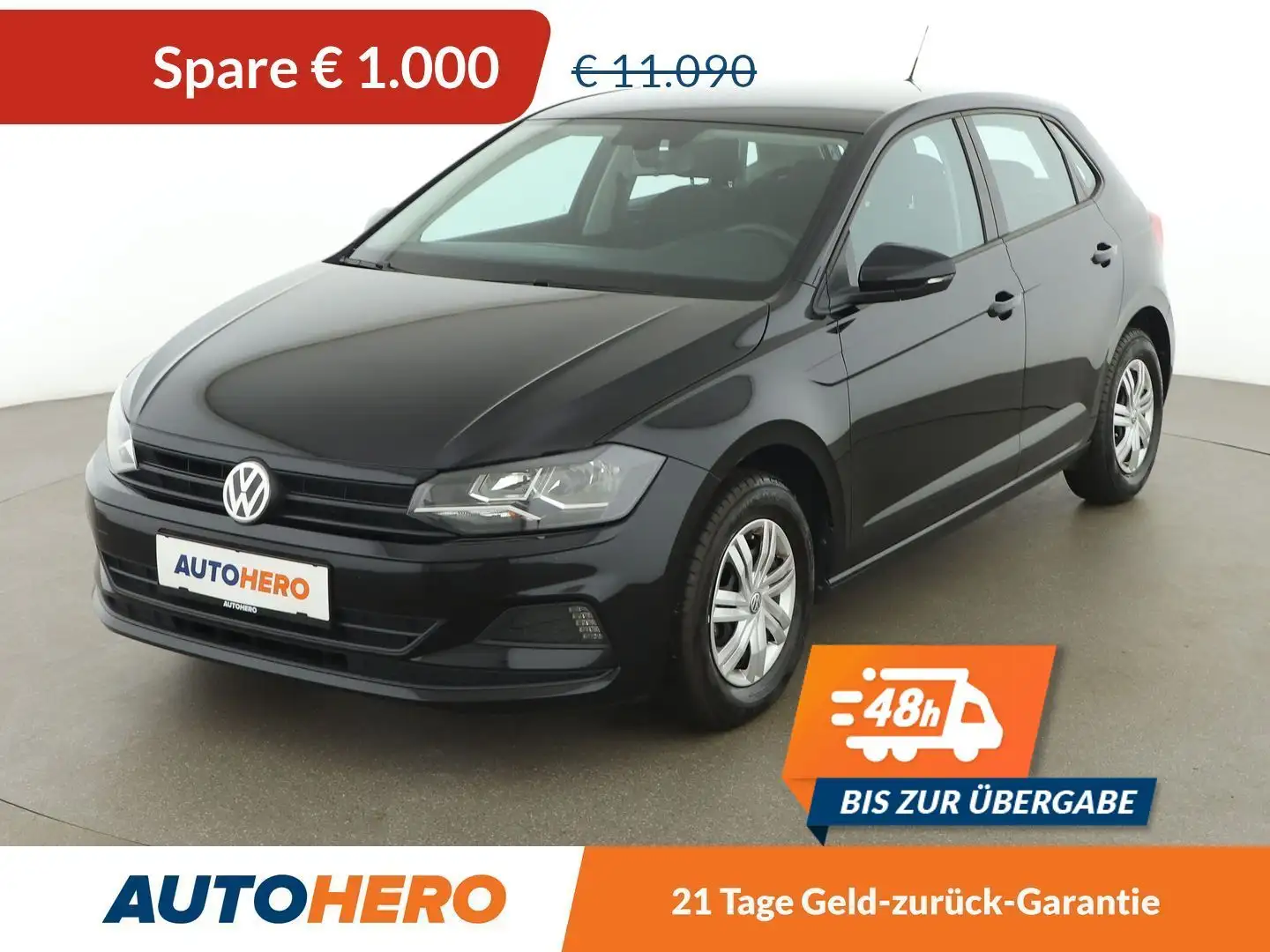 Volkswagen Polo 1.0*LIMITER*KLIMA*GARANTIE* Schwarz - 1