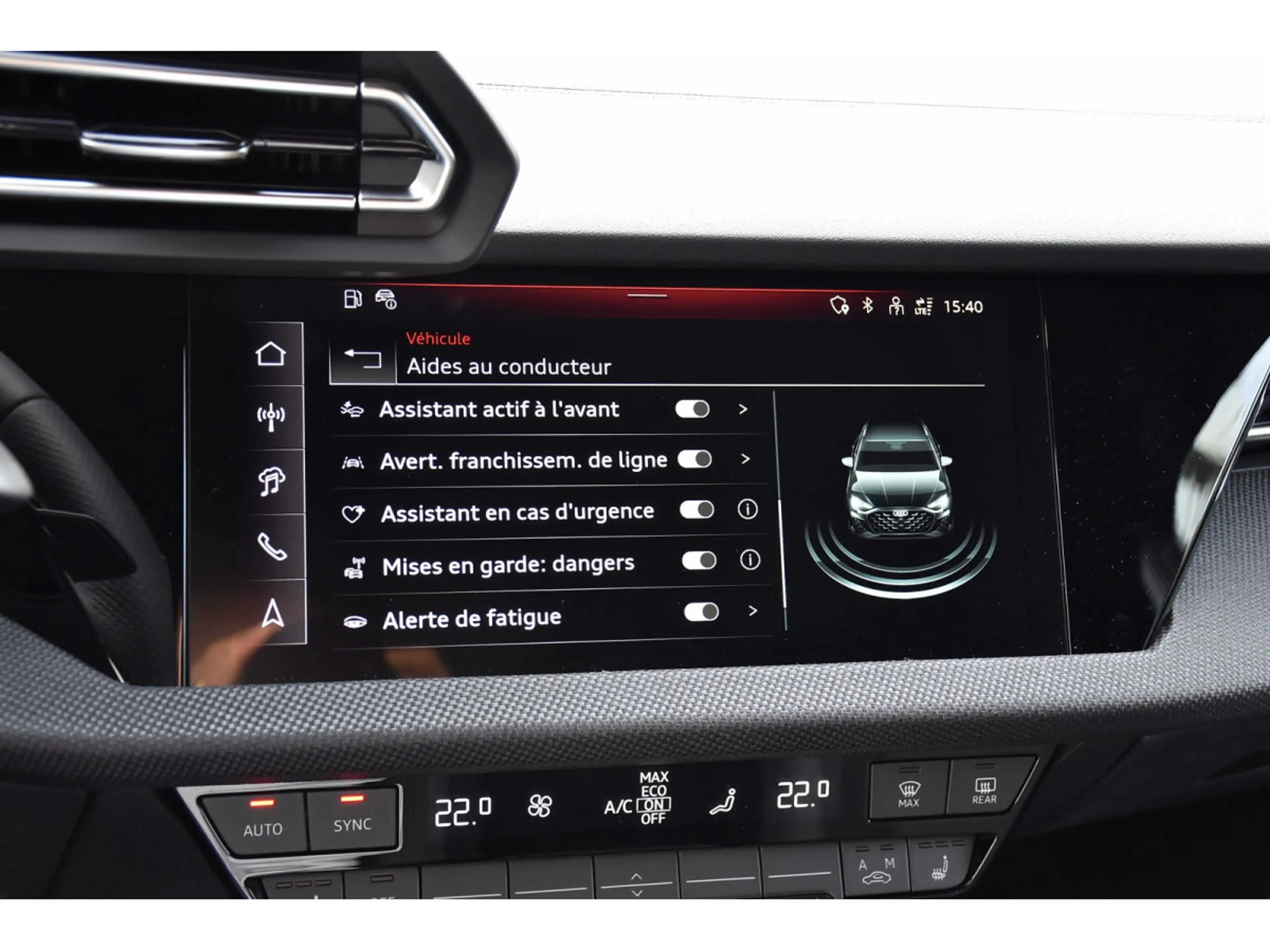 Audi S3 Sportback 2.0 TFSI Quattro S-Tronic ACC CAM NEUVE — photo 15