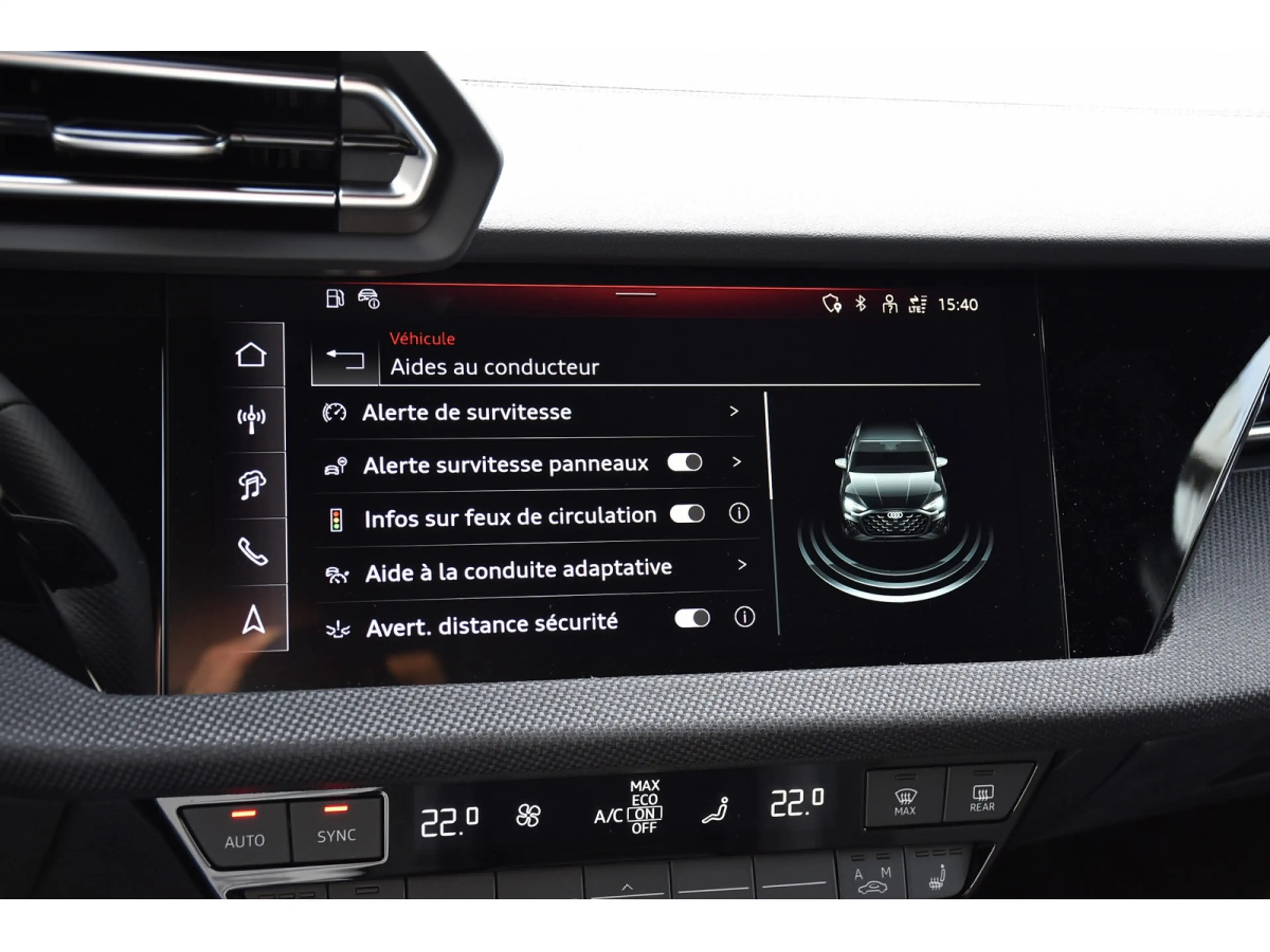 Audi S3 Sportback 2.0 TFSI Quattro S-Tronic ACC CAM NEUVE — photo 14