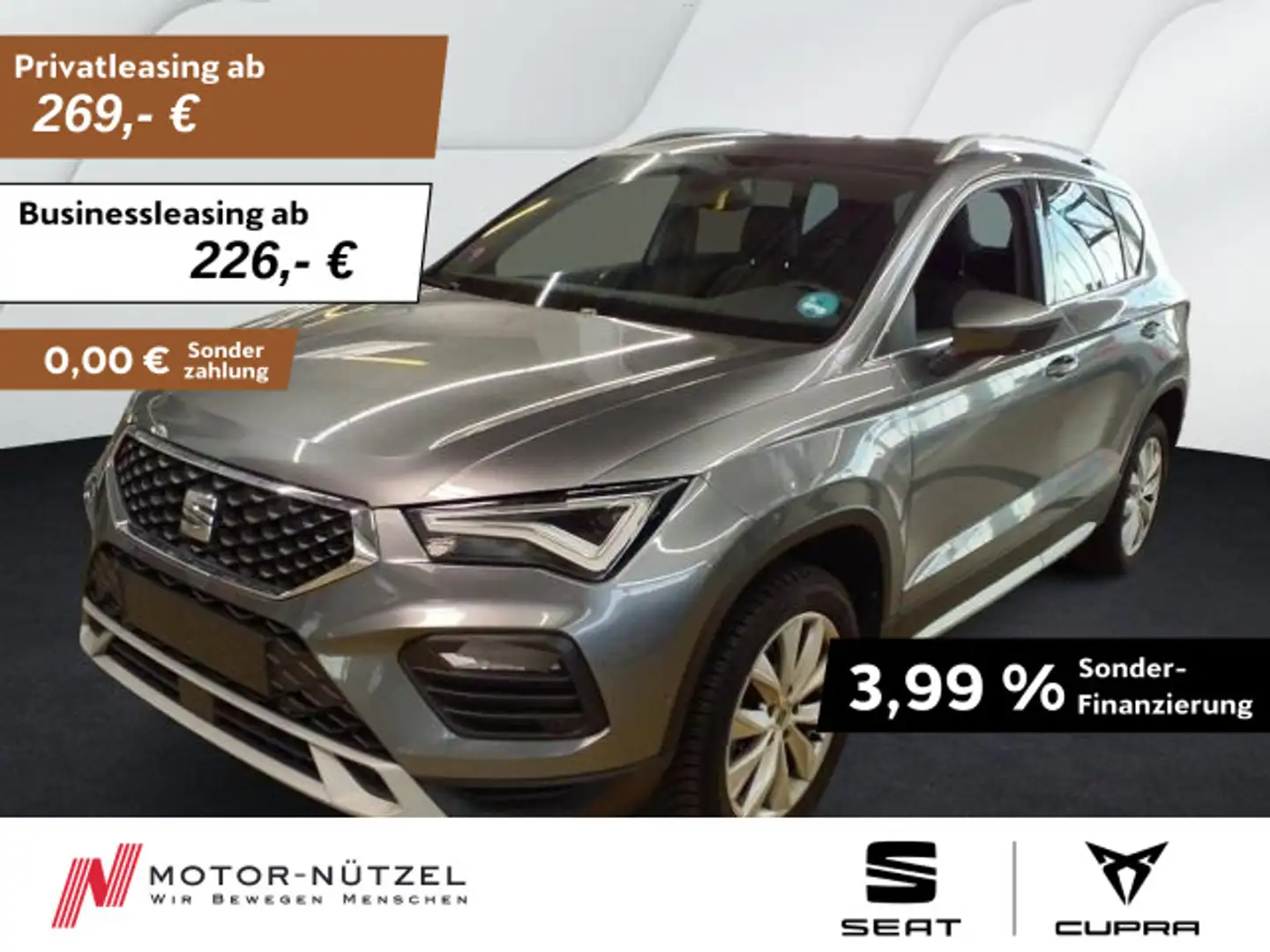 SEAT Ateca 1.5 TSI DSG XPERIENCE LED+NAVI+APP+ACC+SHZ Grau - 1