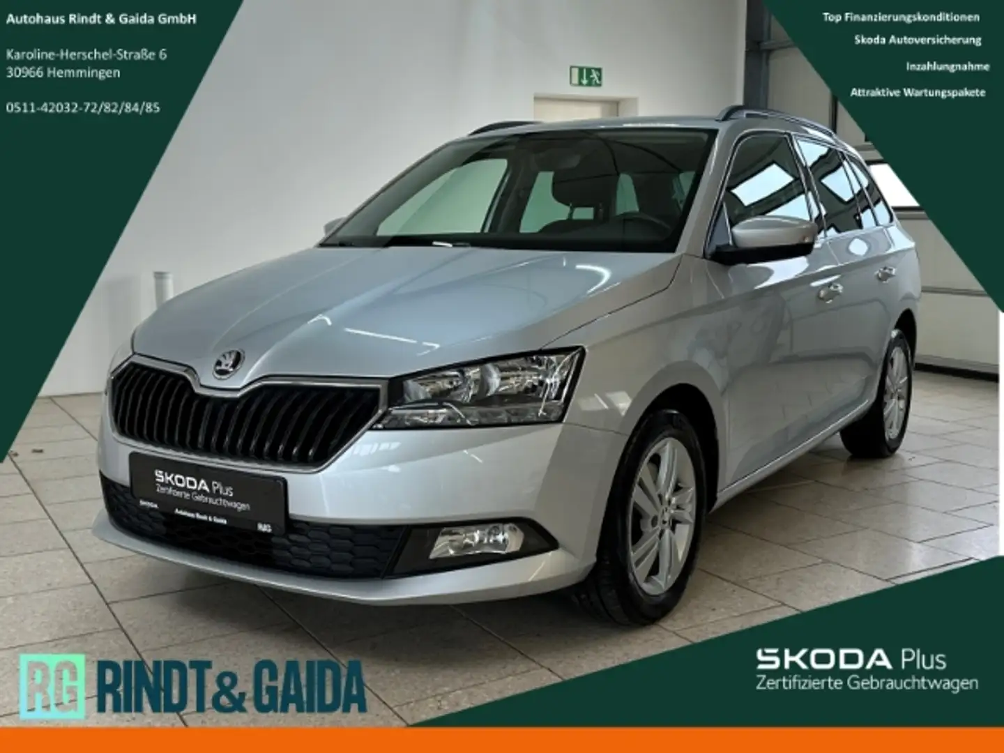 Skoda Fabia Combi 1.0 TSI DSG Ambition PDC SHZ Freisprech Silber - 1
