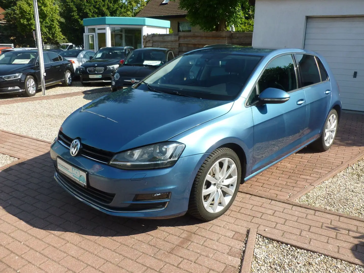 Volkswagen Golf VII Lim. Highline BMT Teilleder/SHZ/2X PDC/ Blau - 1