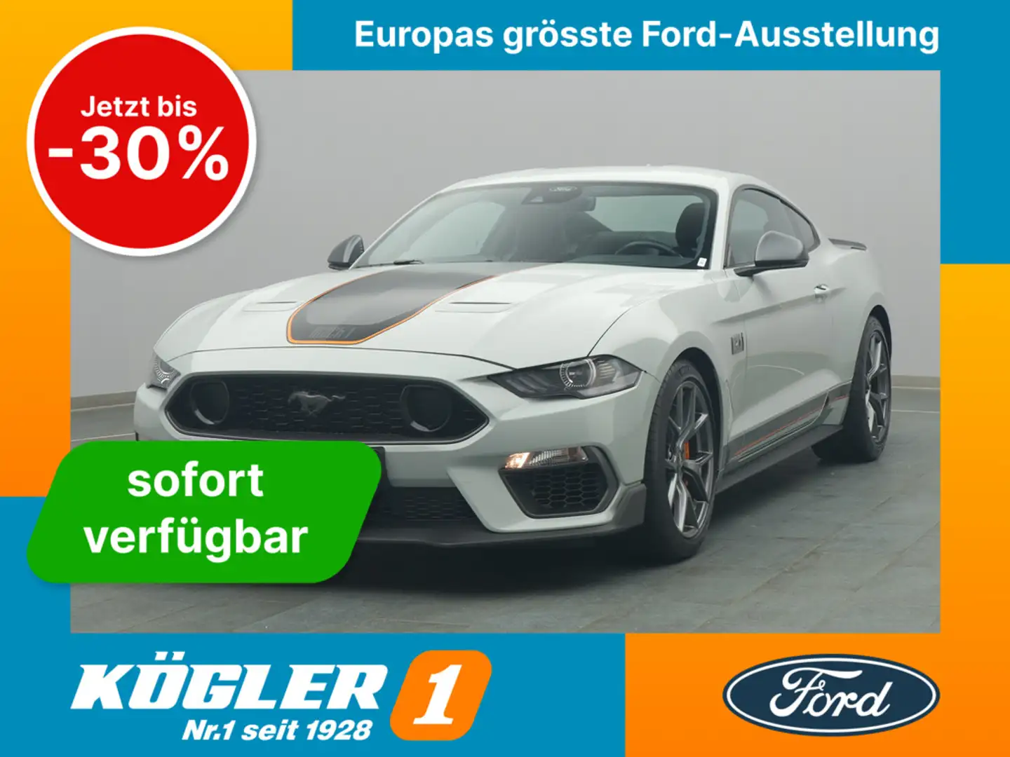 Ford Mustang Mach 1 V8 460PS Aut./Klimaaut./MagneRide Gris - 1